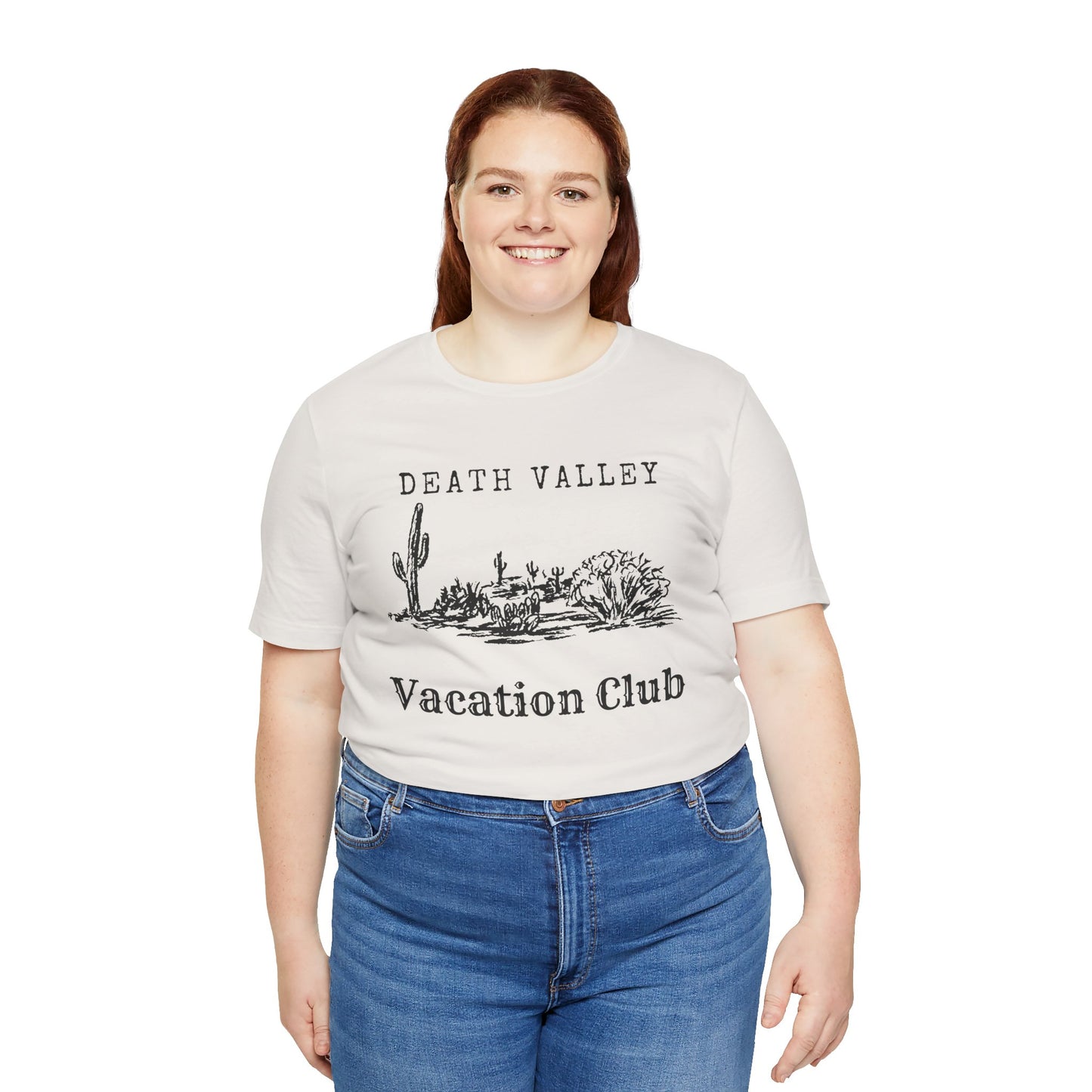 Death Valley Vacation Club Unisex Tee - Casual Cactus Graphic T-Shirt