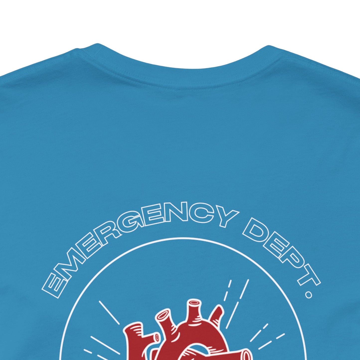 Emergency Department Printed Unisex Tee - Casual Comfort, Gift for Heart Lovers, Everyday Wear, Unique Style, Casual T-Shirt