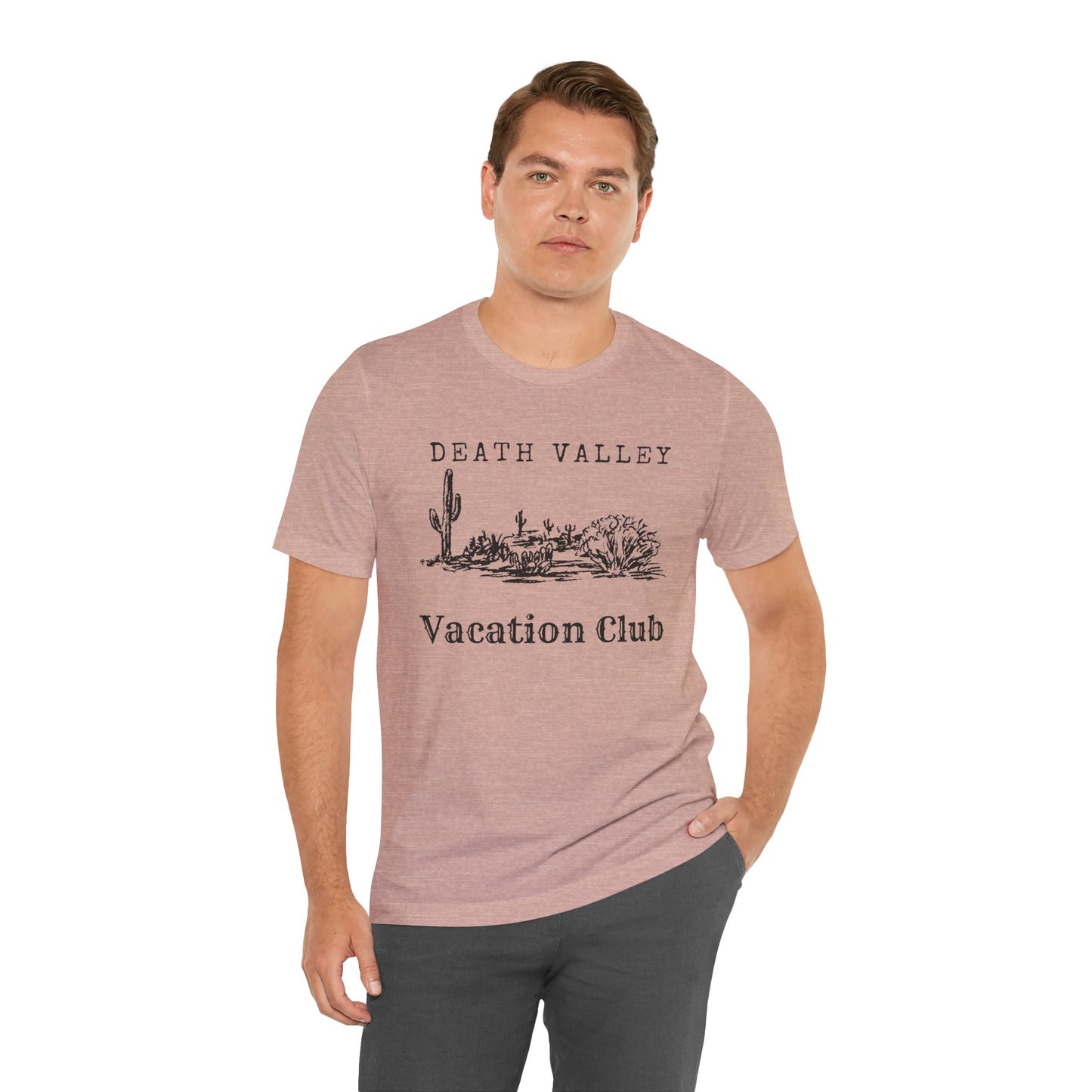Death Valley Vacation Club Unisex Tee - Casual Cactus Graphic T-Shirt