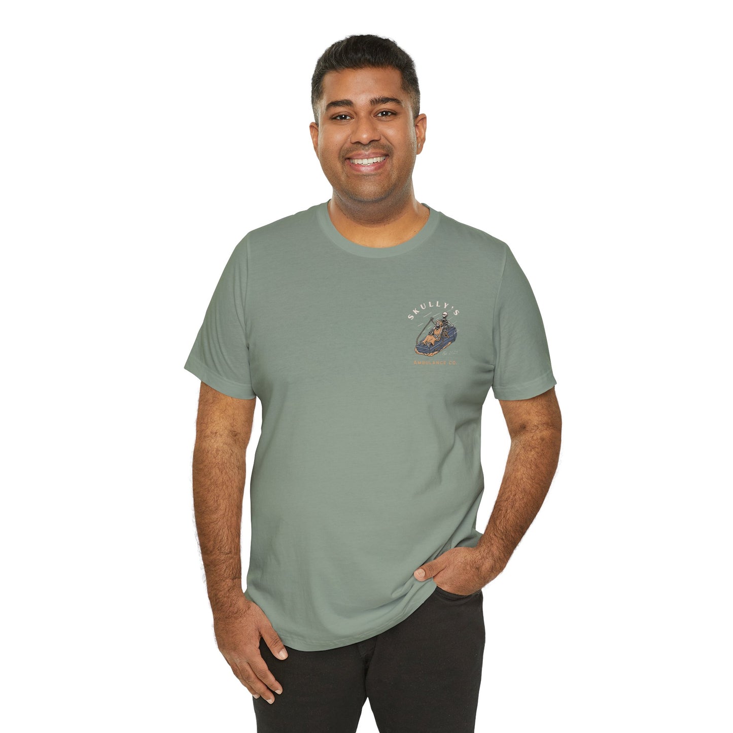 Skully’s Ambulance Co.| First Responder | Paramedic tshirt | EMT | skeleton shirt