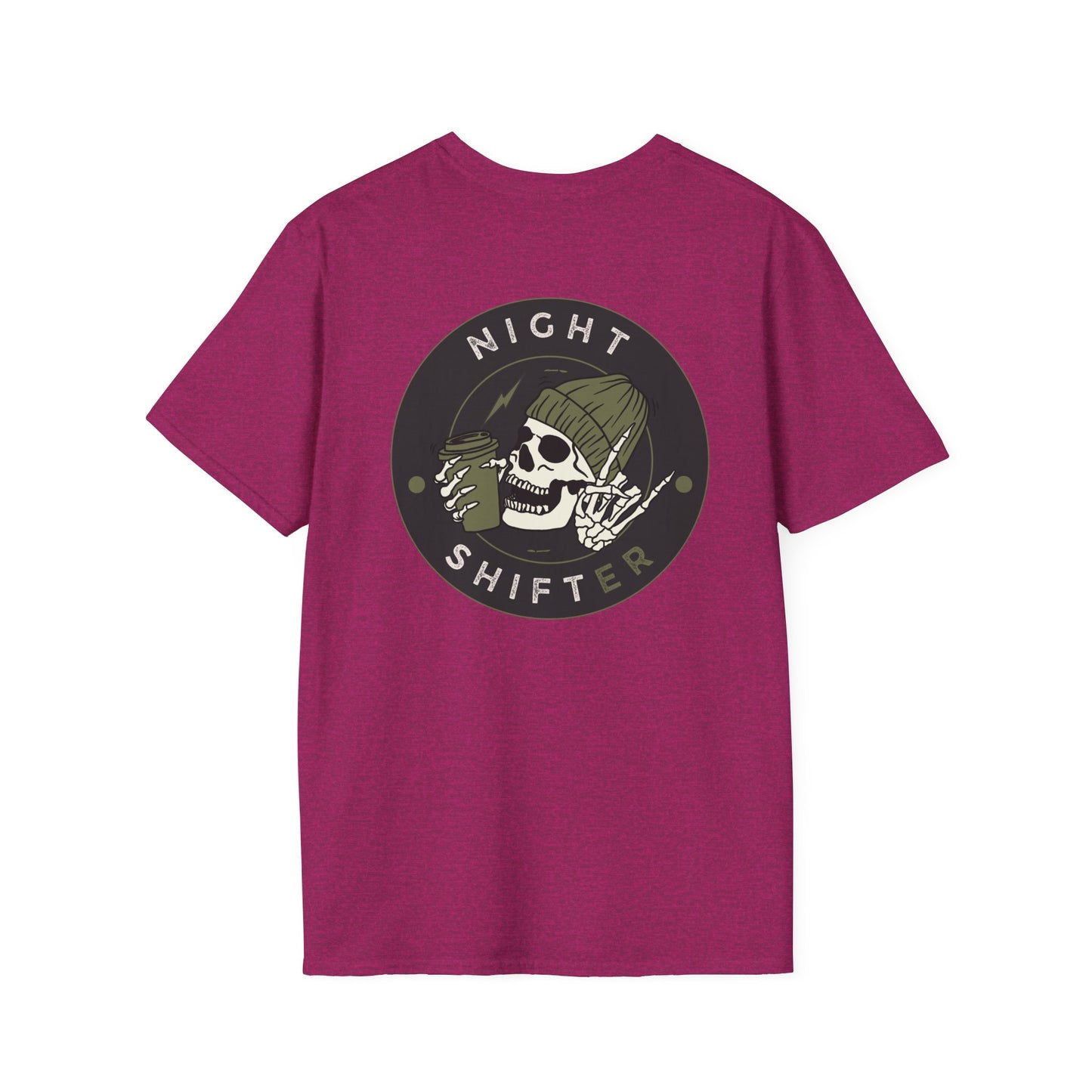 Night Shifter Skull T-Shirt | Unisex graphic tee for nurses| EMT | Paramedic| Spooky Vibes