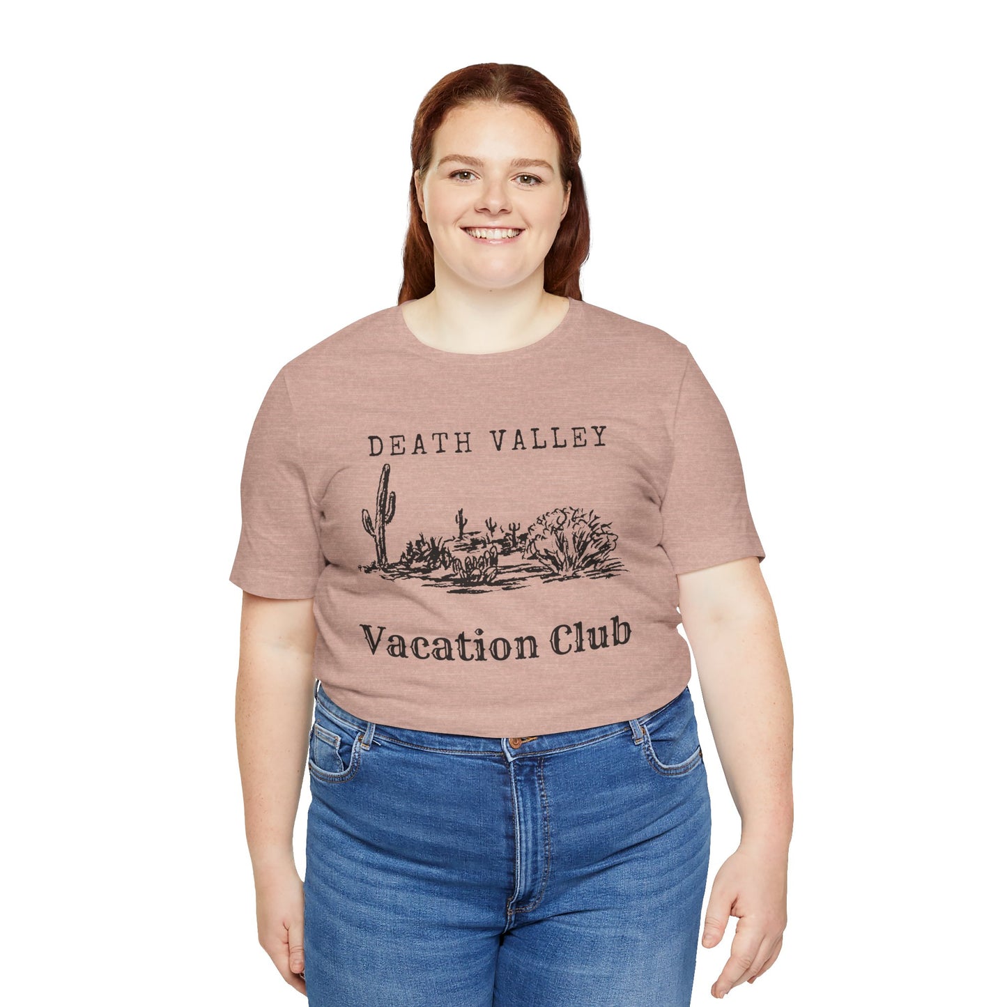 Death Valley Vacation Club Unisex Tee - Casual Cactus Graphic T-Shirt
