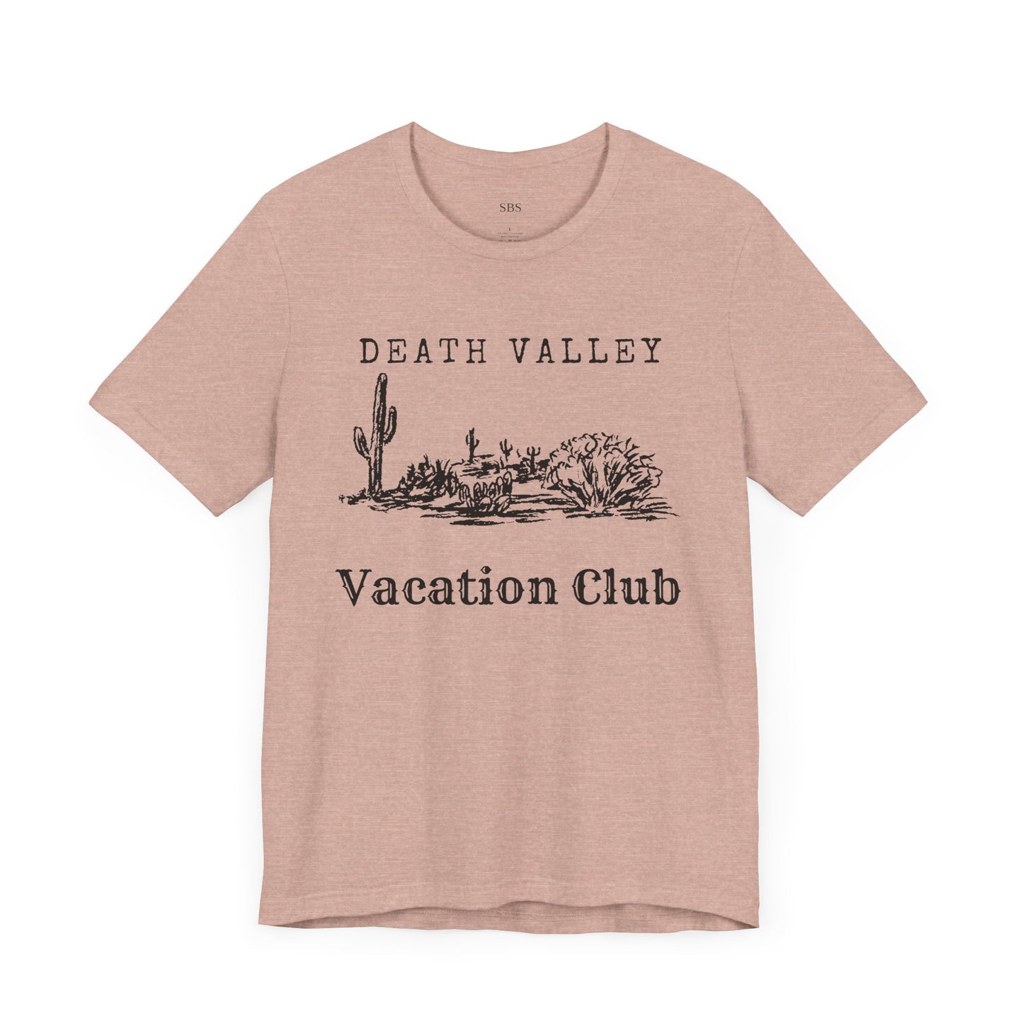 Death Valley Vacation Club Unisex Tee - Casual Cactus Graphic T-Shirt
