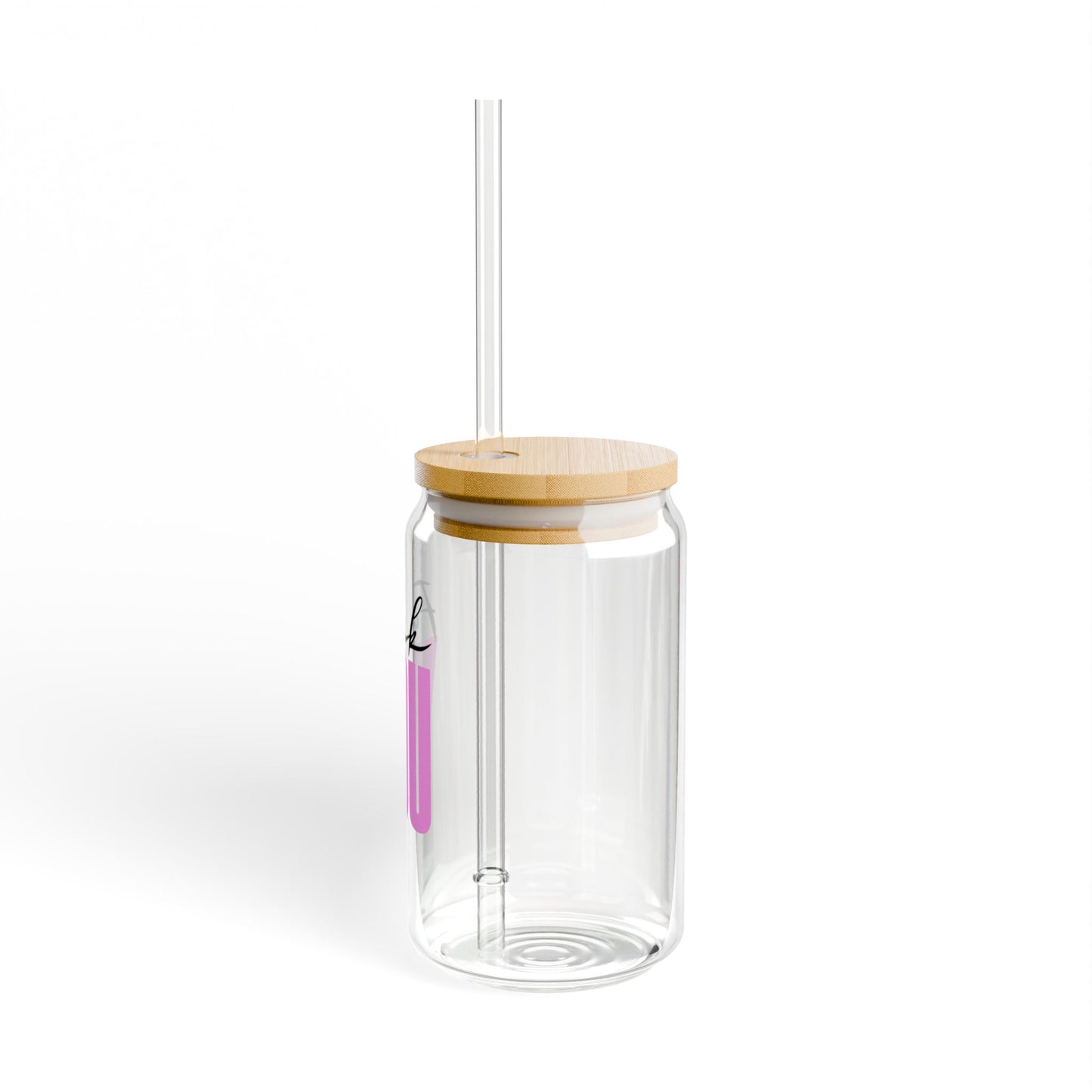 Funny Sipper Glass with Straw - 16oz 'Fuck You' Statement Cup