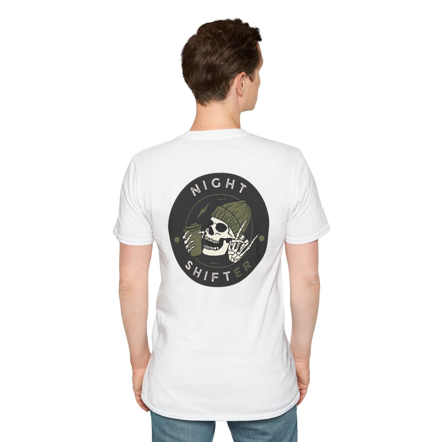 Night Shifter Skull T-Shirt | Unisex graphic tee for nurses| EMT | Paramedic| Spooky Vibes