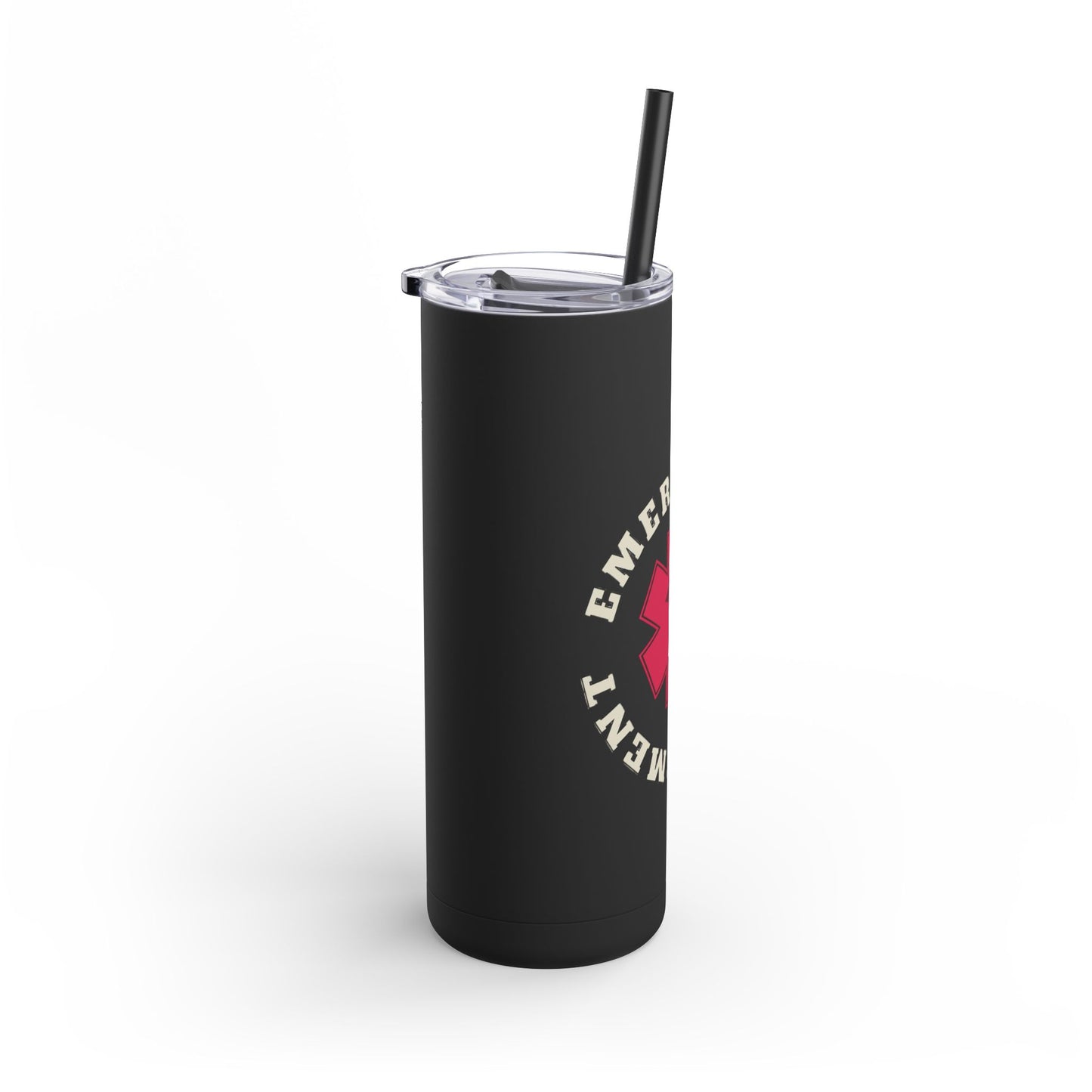 Emergency Department | EMS 20oz Skinny Tumbler - Matte Black