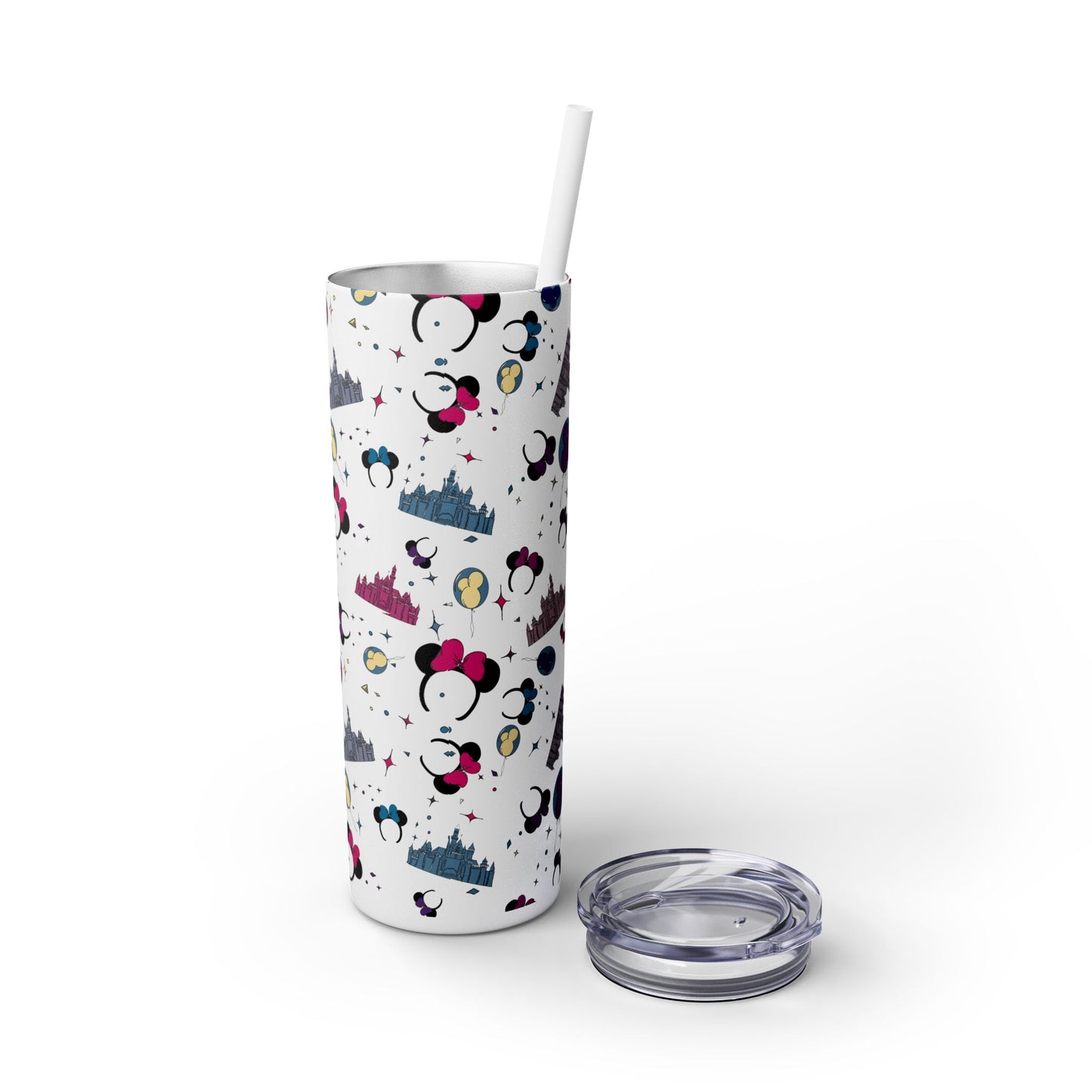 Disneyland Whimsical 20oz Skinny Tumbler with Disney Inspired Design