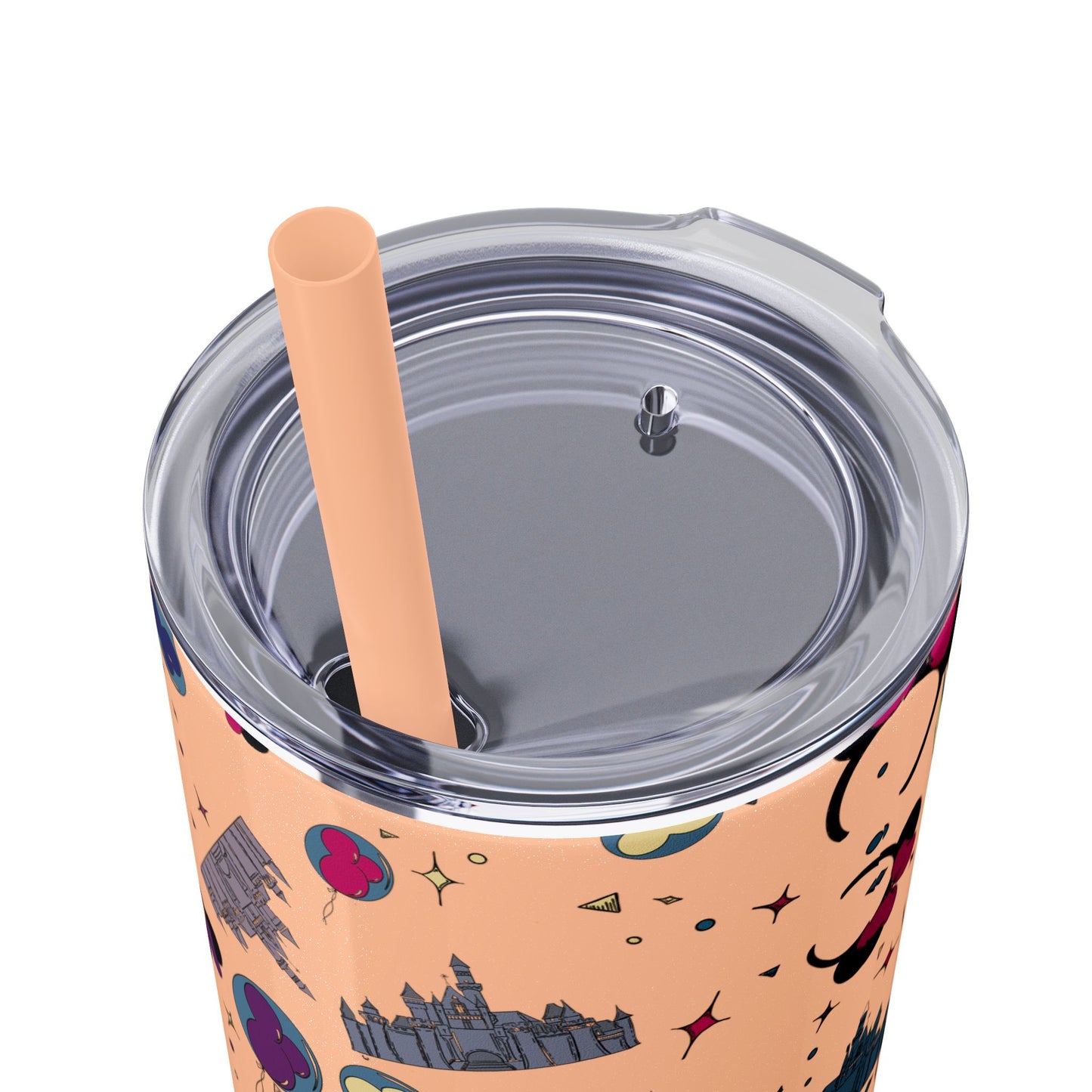 Disneyland Whimsical 20oz Skinny Tumbler with Disney Inspired Design