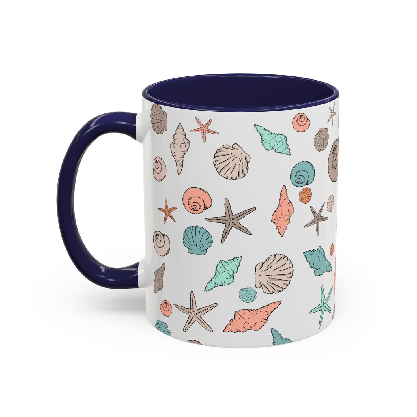 Coastal Seashell Accent Coffee Mug - 11oz & 15oz