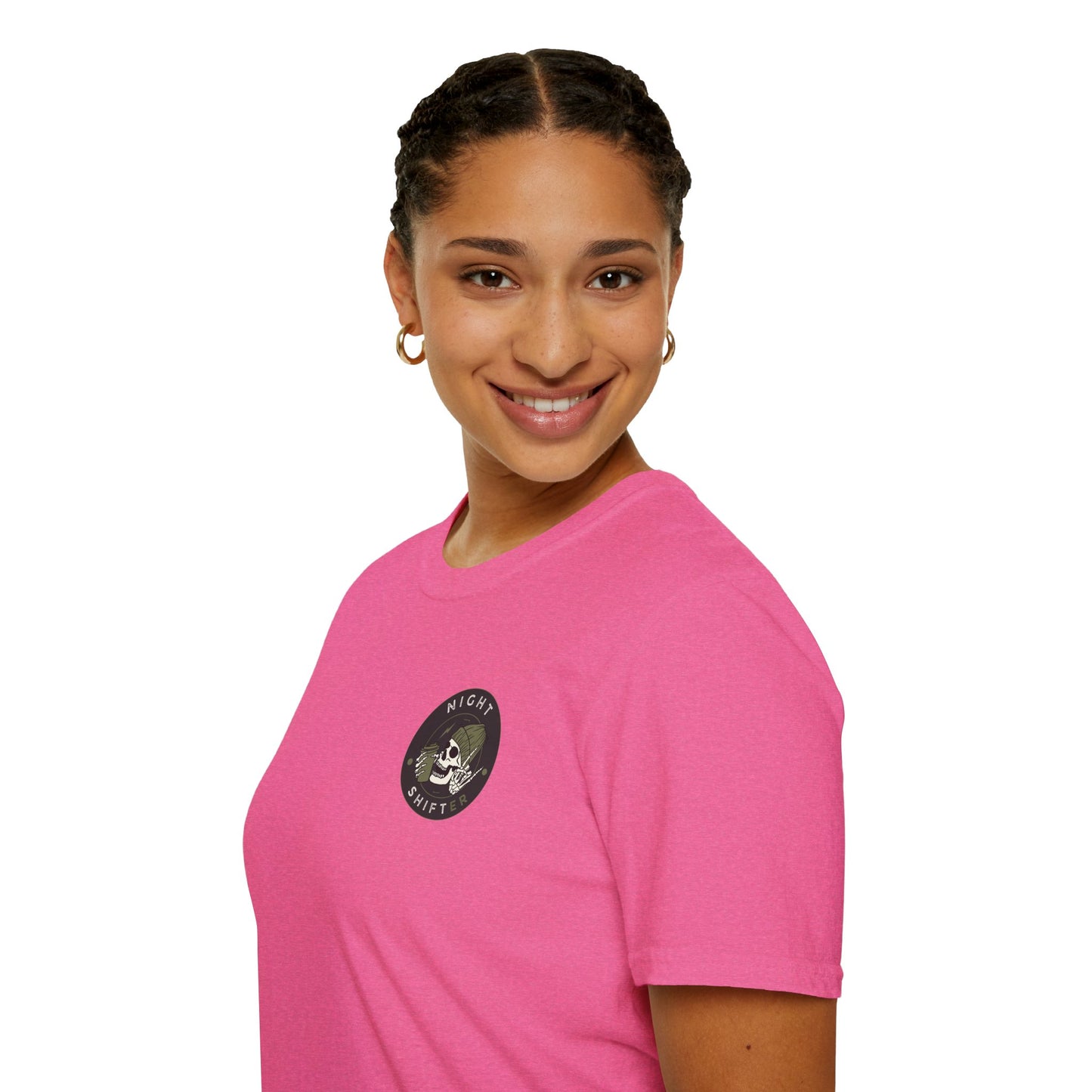 Night Shifter Skull T-Shirt | Unisex graphic tee for nurses| EMT | Paramedic| Spooky Vibes