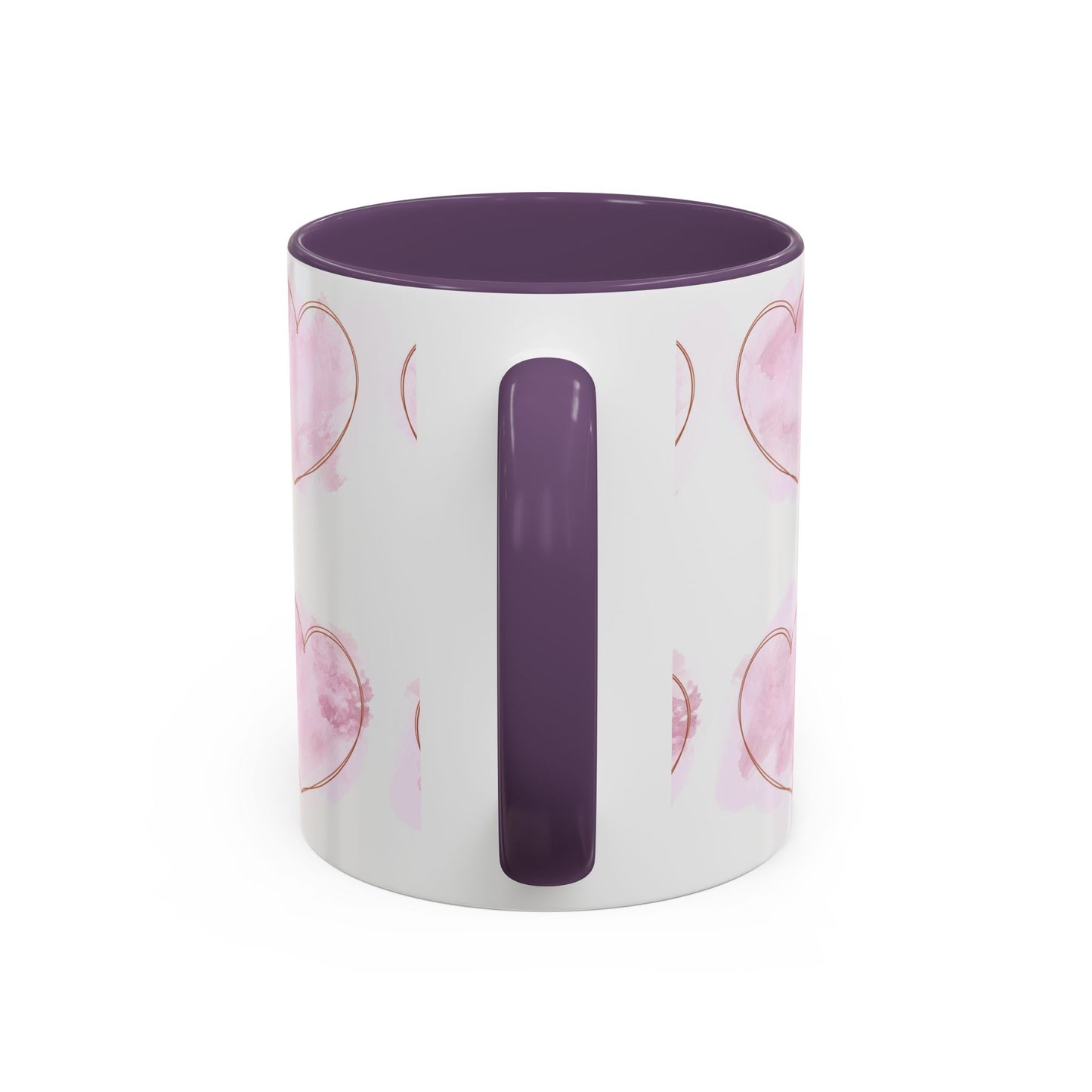 Watercolor Pink Heart Coffee Mug - Perfect for Mother’s Day