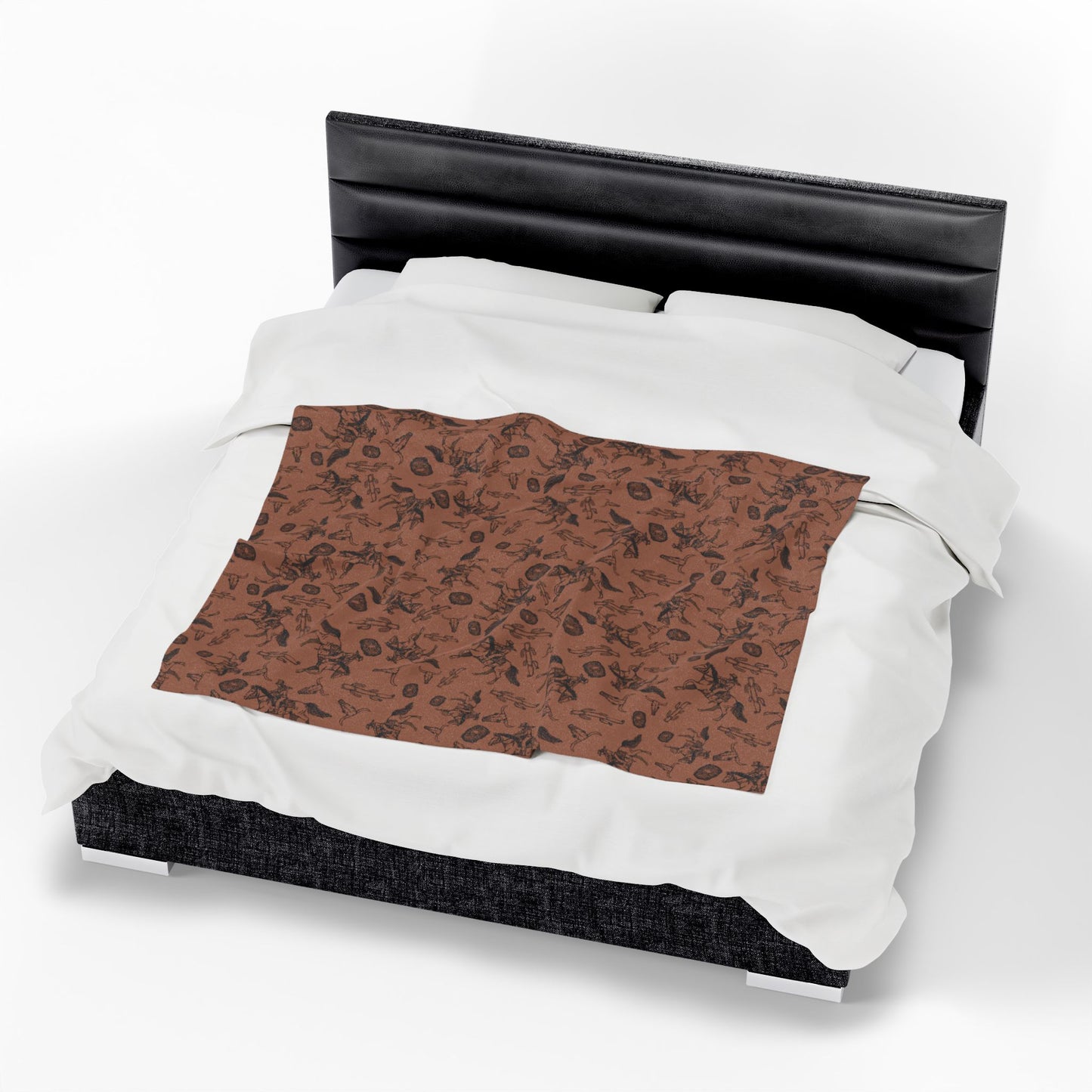 Cowgirl Rustic Western Velveteen blanket