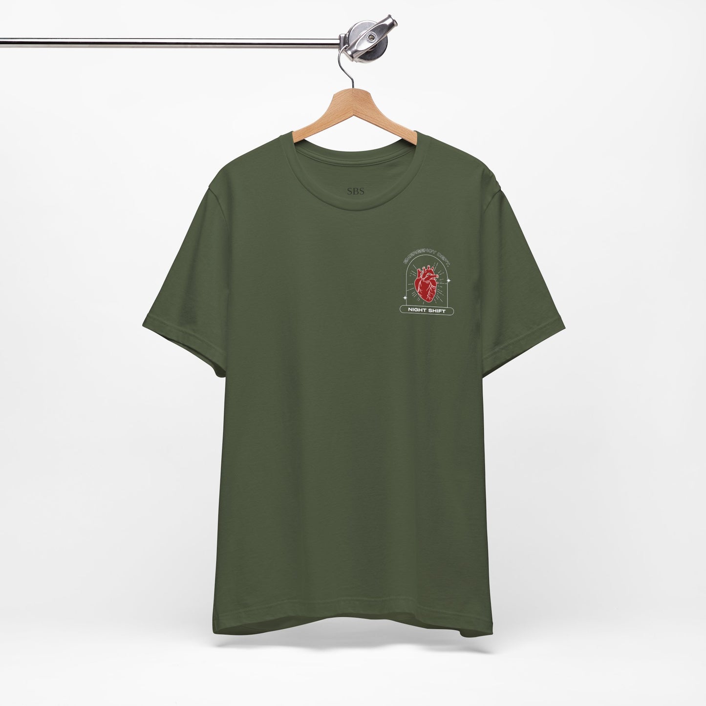 Emergency Department Printed Unisex Tee - Casual Comfort, Gift for Heart Lovers, Everyday Wear, Unique Style, Casual T-Shirt