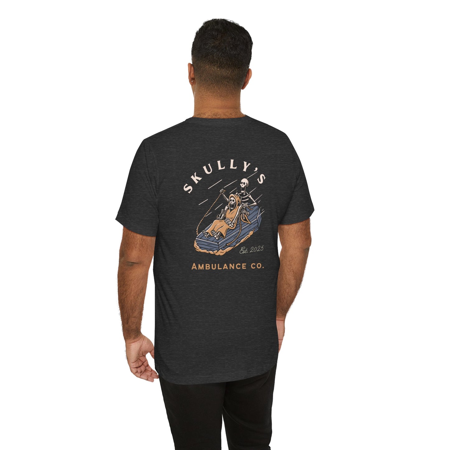 Skully’s Ambulance Co.| First Responder | Paramedic tshirt | EMT | skeleton shirt