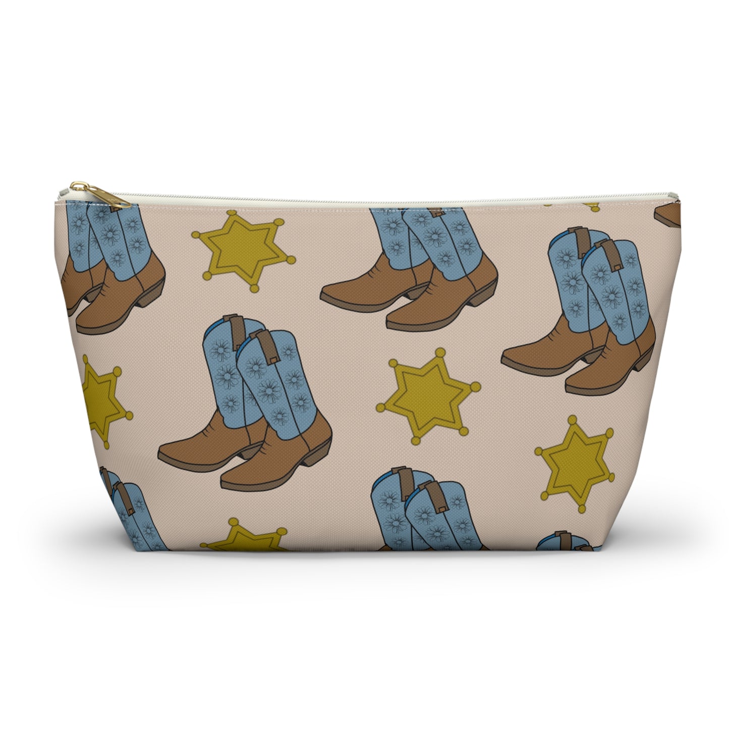 Accessory Pouch with Cowboy Boots & Western Star Design