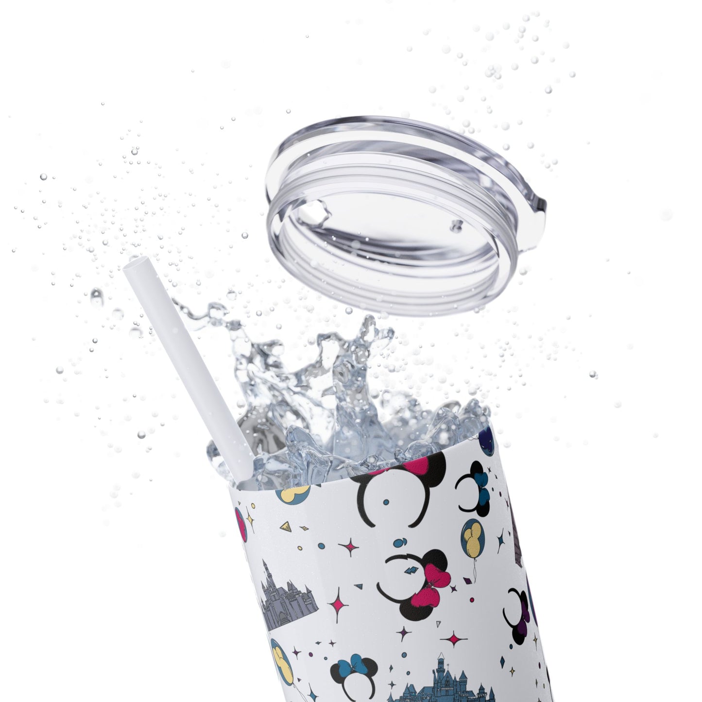 Disneyland Whimsical 20oz Skinny Tumbler with Disney Inspired Design