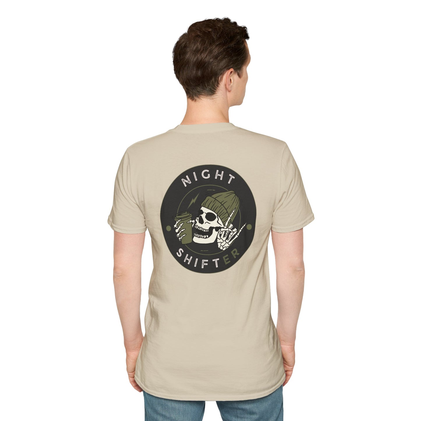Night Shifter Skull T-Shirt | Unisex graphic tee for nurses| EMT | Paramedic| Spooky Vibes
