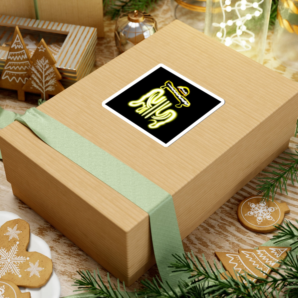 Neon Dripping Cactus Kiss-Cut Stickers - Fun & Unique Laptop Decals