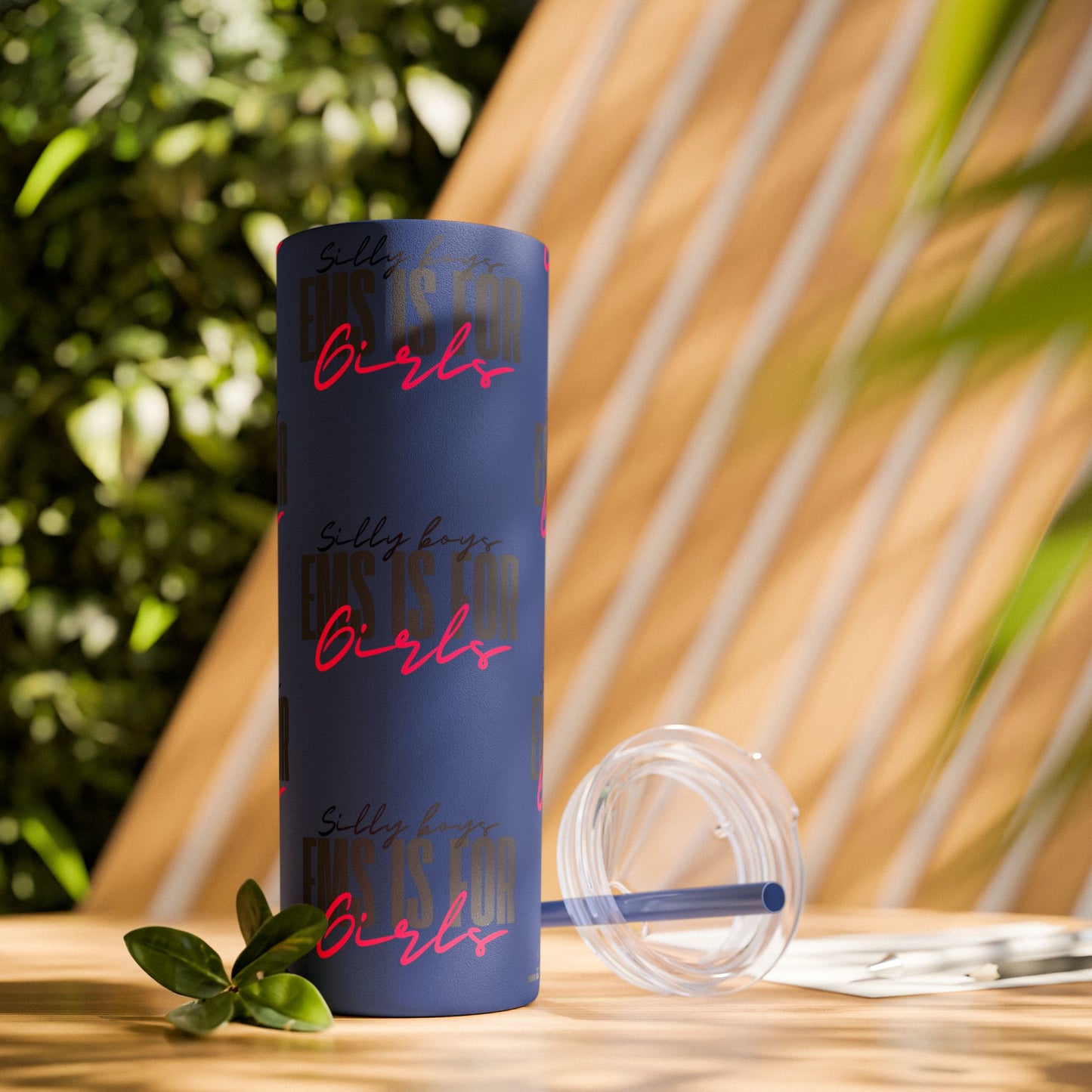 Silly Boys Skinny Tumbler with Straw, 20oz - Perfect Gift for EMT & Paramedics Celebrations