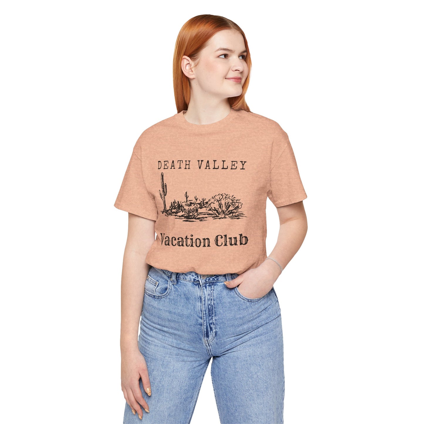 Death Valley Vacation Club Unisex Tee - Casual Cactus Graphic T-Shirt
