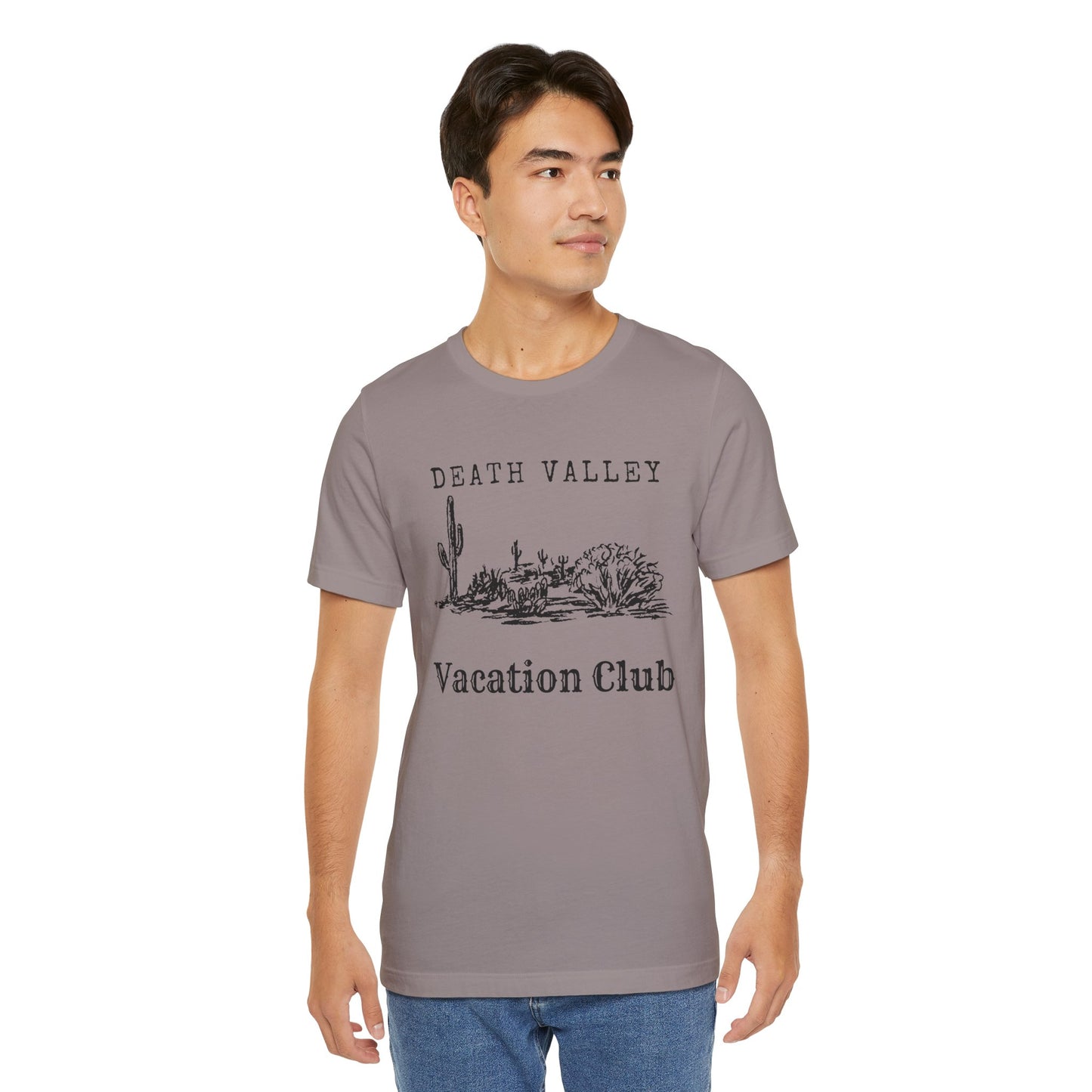 Death Valley Vacation Club Unisex Tee - Casual Cactus Graphic T-Shirt