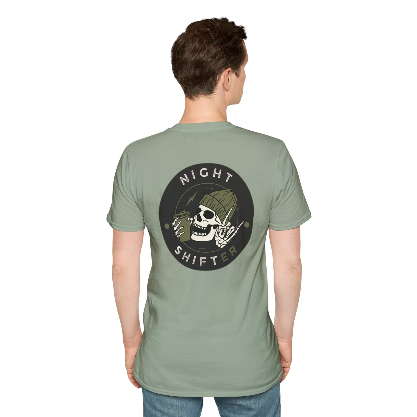 Night Shifter Skull T-Shirt | Unisex graphic tee for nurses| EMT | Paramedic| Spooky Vibes