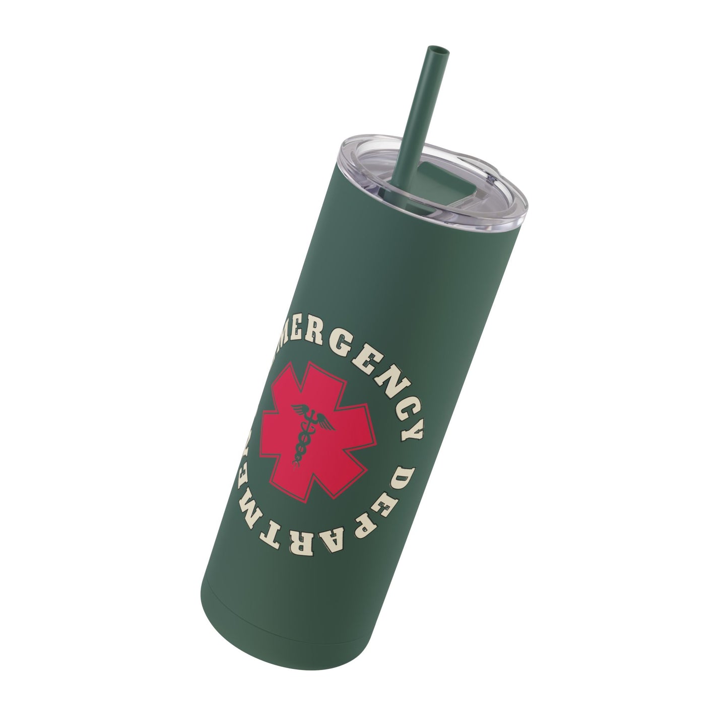 Emergency Department | EMS 20oz Skinny Tumbler - Matte Black