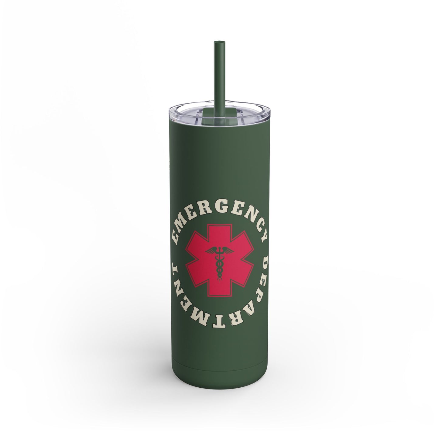 Emergency Department | EMS 20oz Skinny Tumbler - Matte Black