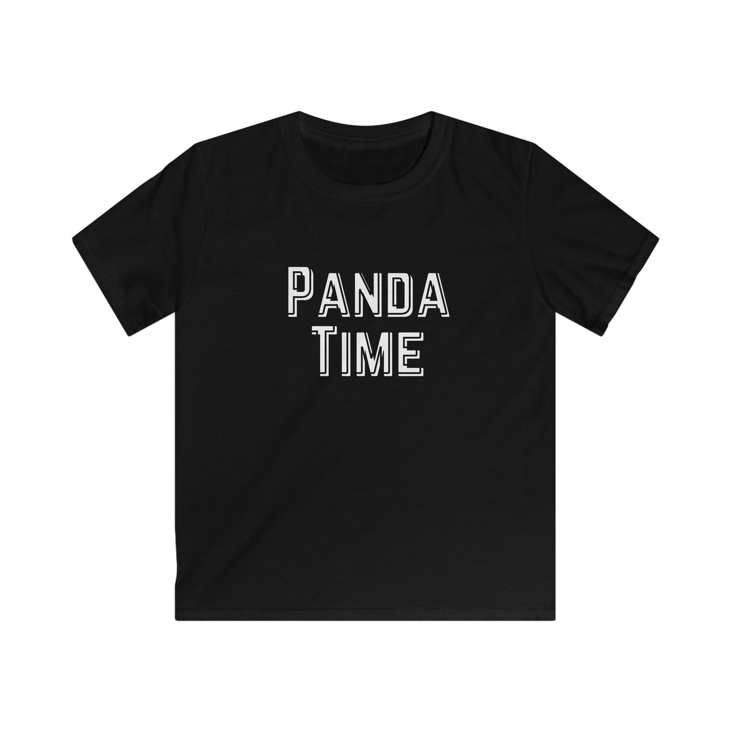 Panda Time Kids Tee - Fun and Stylish Softstyle T-Shirt