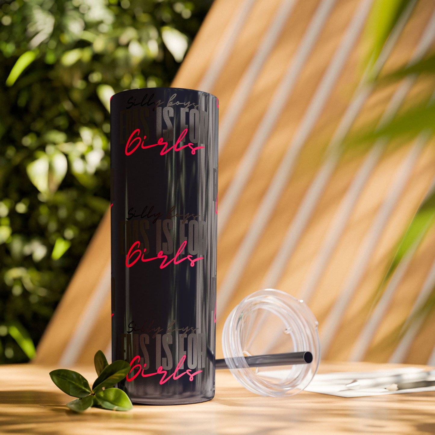 Silly Boys Skinny Tumbler with Straw, 20oz - Perfect Gift for EMT & Paramedics Celebrations