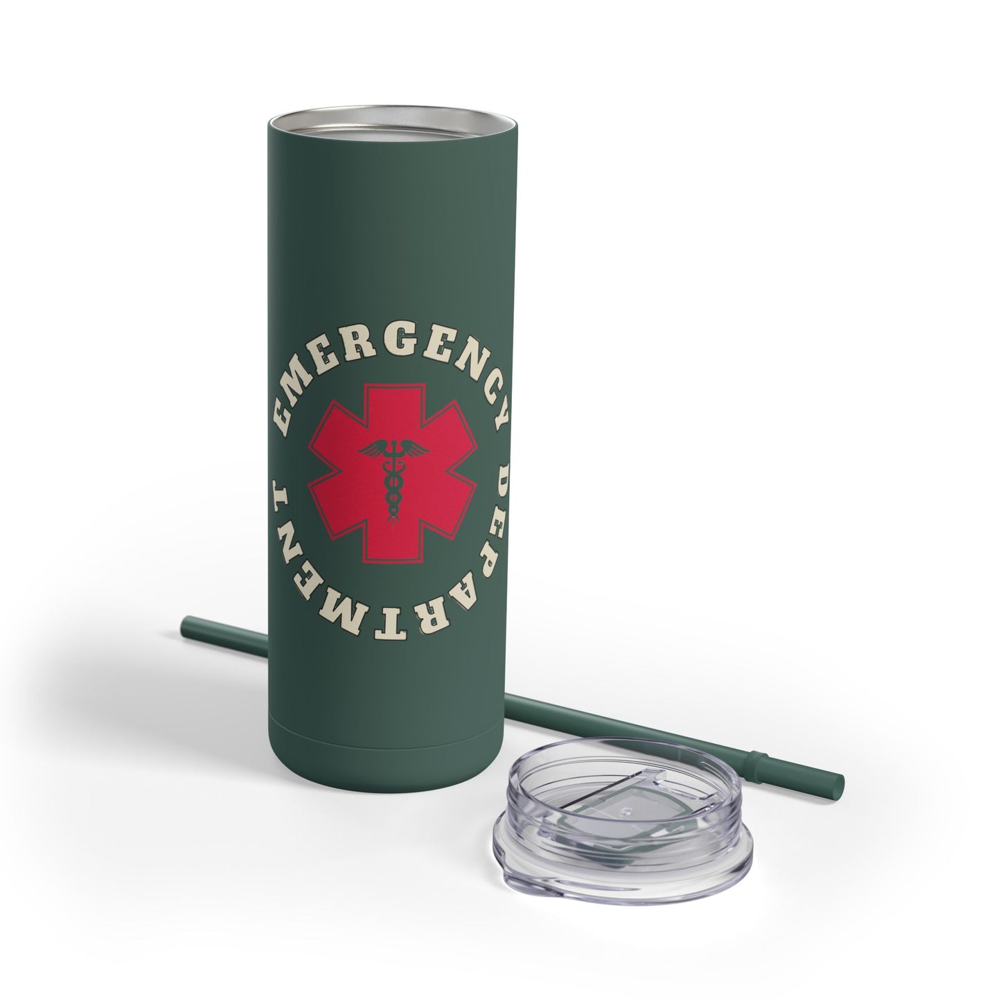 Emergency Department | EMS 20oz Skinny Tumbler - Matte Black