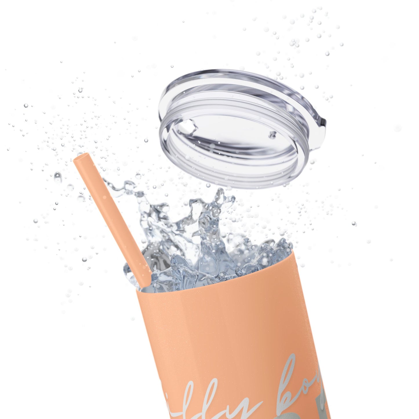 Silly boys EMS is for Girl Skinny Tumbler with Straw - 20oz Travel Cup