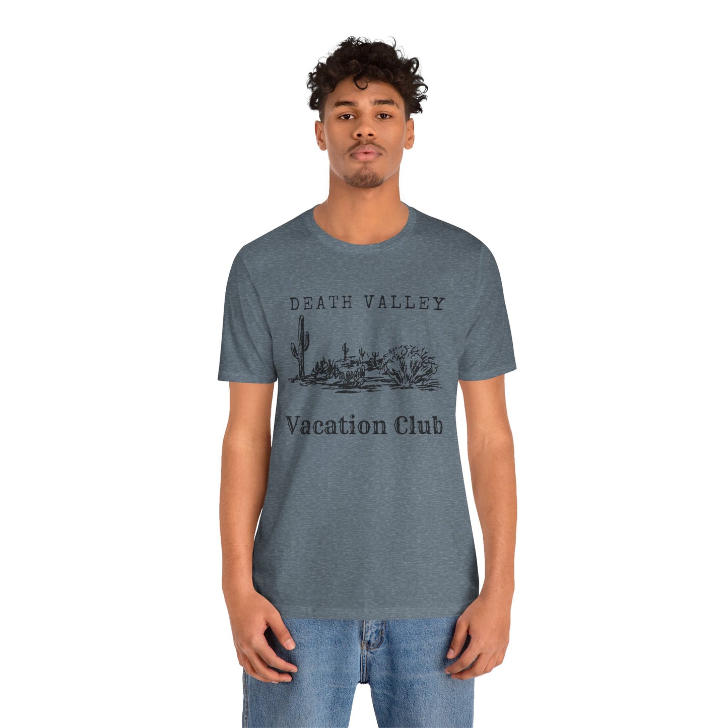 Death Valley Vacation Club Unisex Tee - Casual Cactus Graphic T-Shirt