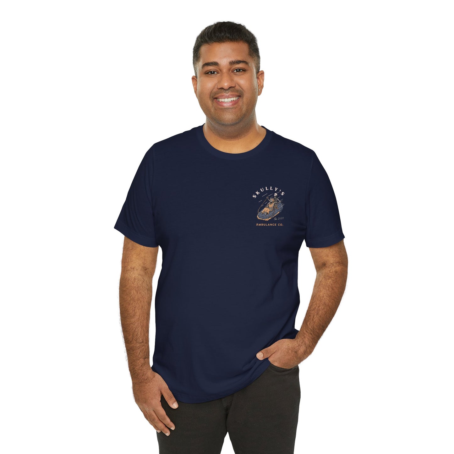 Skully’s Ambulance Co.| First Responder | Paramedic tshirt | EMT | skeleton shirt