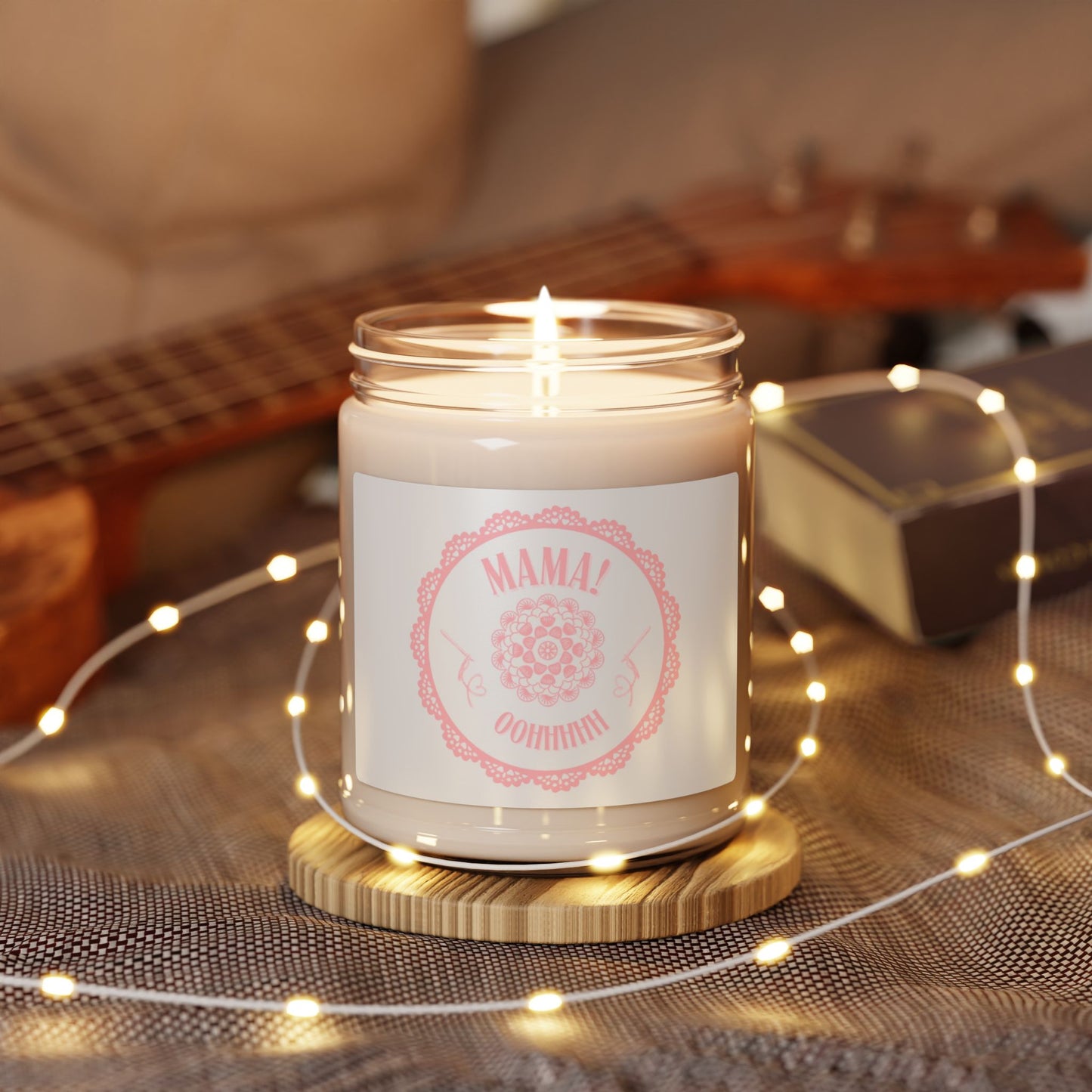 Scented Soy Candle for Mom – 9oz Aromatherapy Candle with an elegant nod to Bohemian Rhapsody Design
