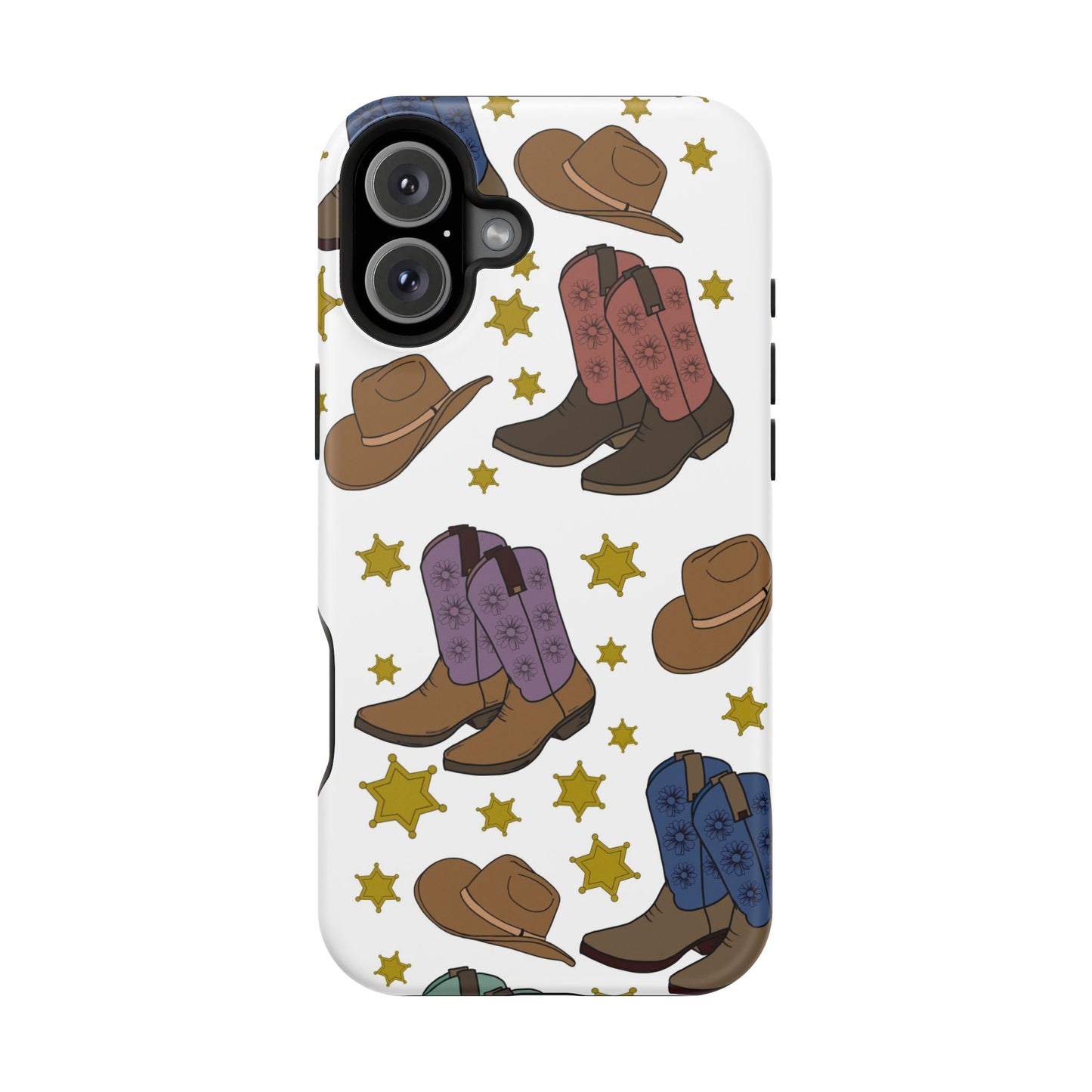 Cowboy Boots Magnetic Tough Case - Durable Phone Protection with Western Flair