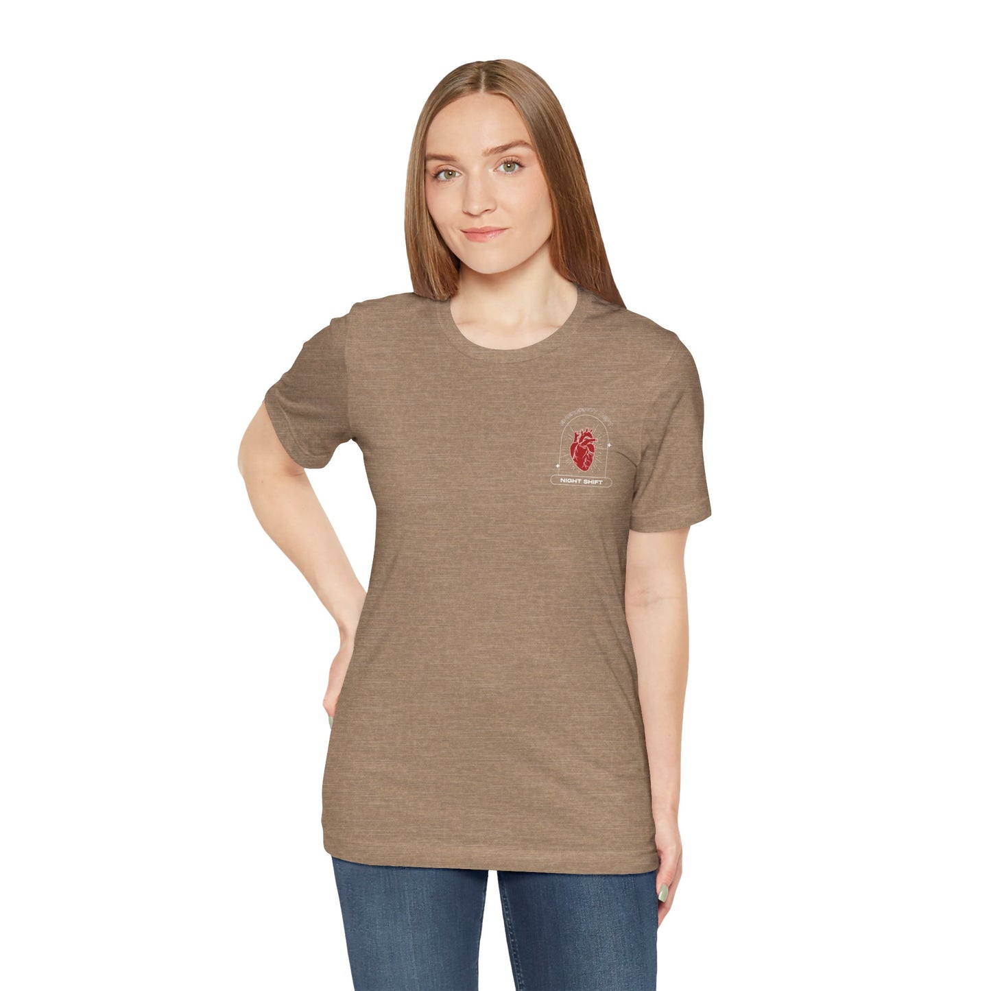 Emergency Department Printed Unisex Tee - Casual Comfort, Gift for Heart Lovers, Everyday Wear, Unique Style, Casual T-Shirt