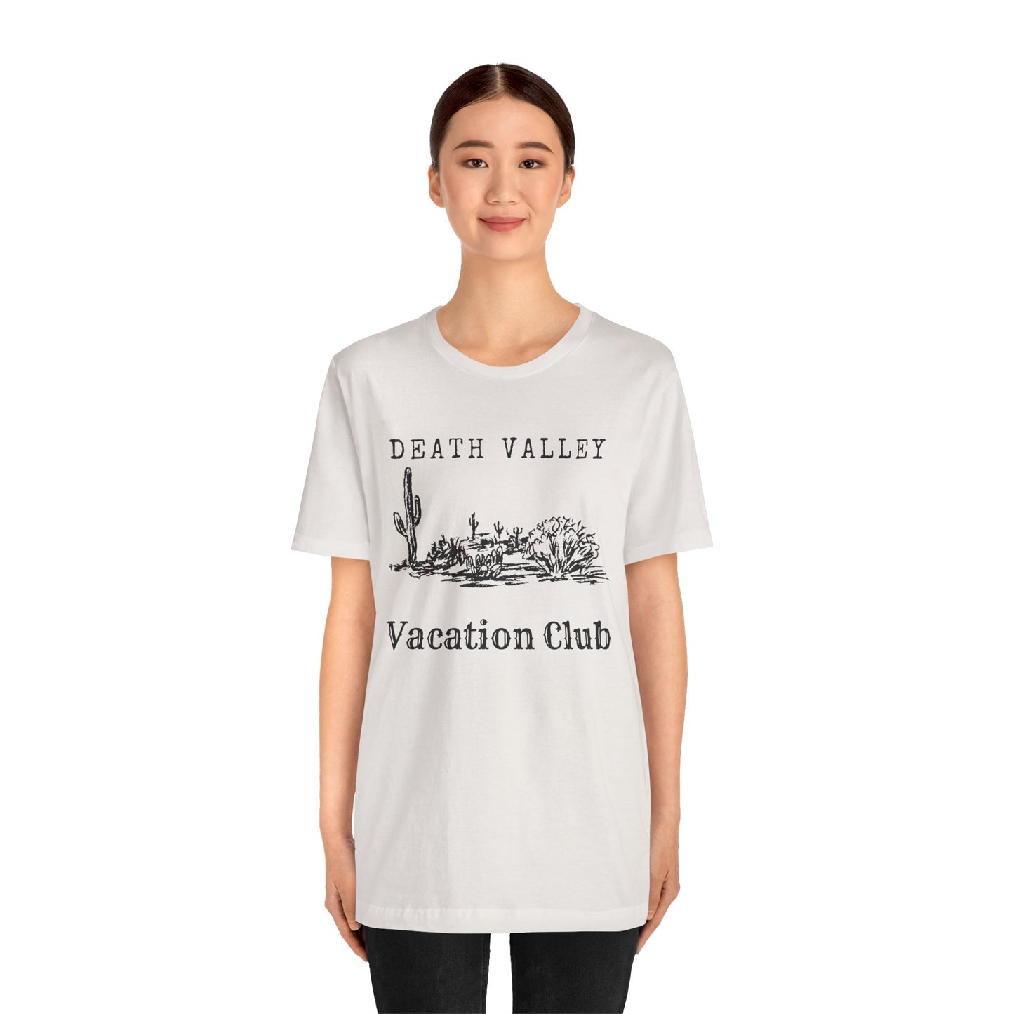 Death Valley Vacation Club Unisex Tee - Casual Cactus Graphic T-Shirt