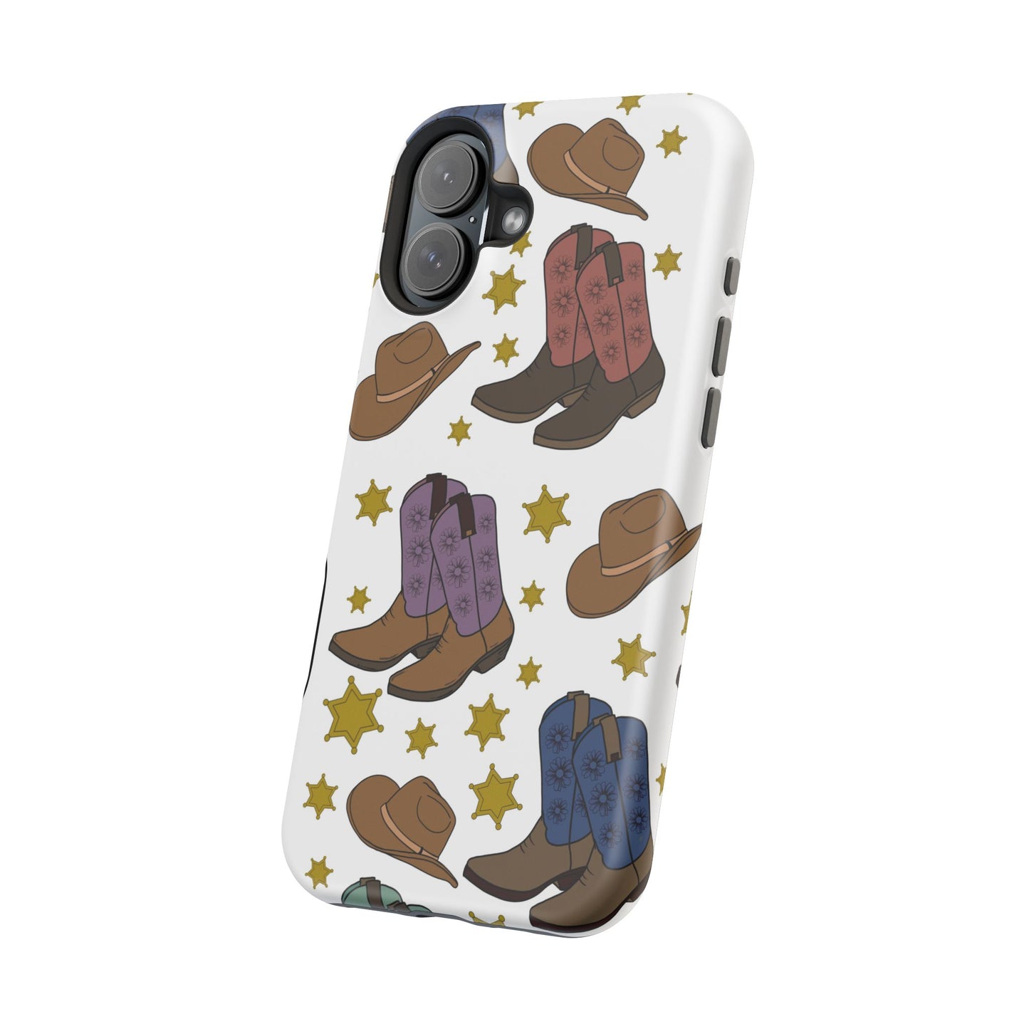 Cowboy Boots Magnetic Tough Case - Durable Phone Protection with Western Flair