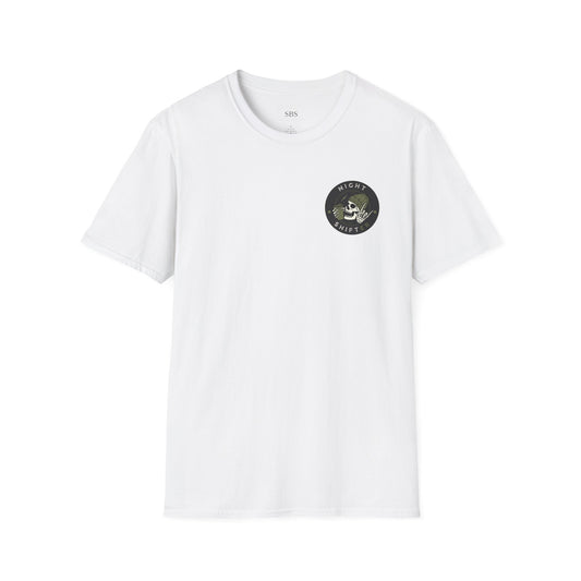 Night Shifter Skull T-Shirt | Unisex graphic tee for nurses| EMT | Paramedic| Spooky Vibes