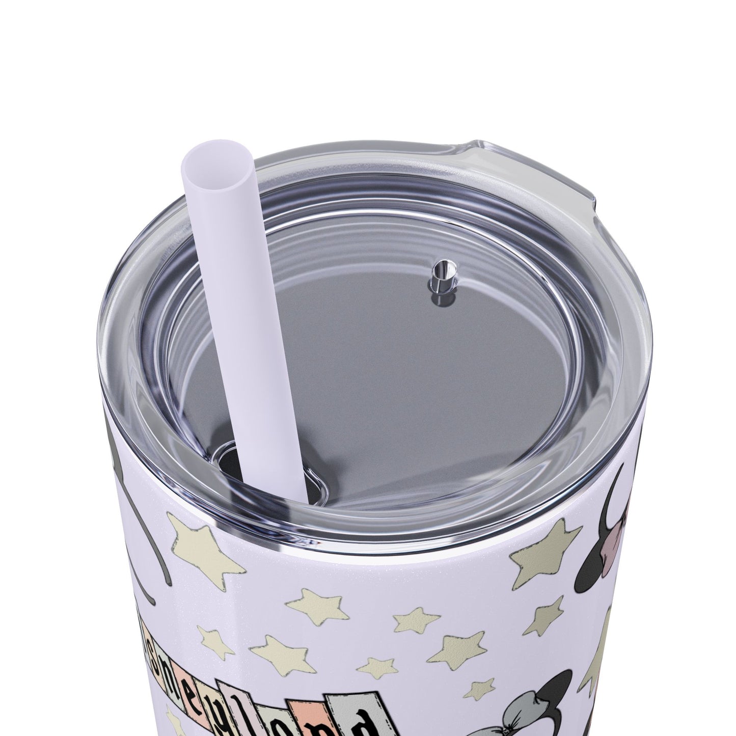 Disneyland Skinny Tumbler with Straw - 20oz - Cute Mickey Mouse Design for Theme Park Lovers