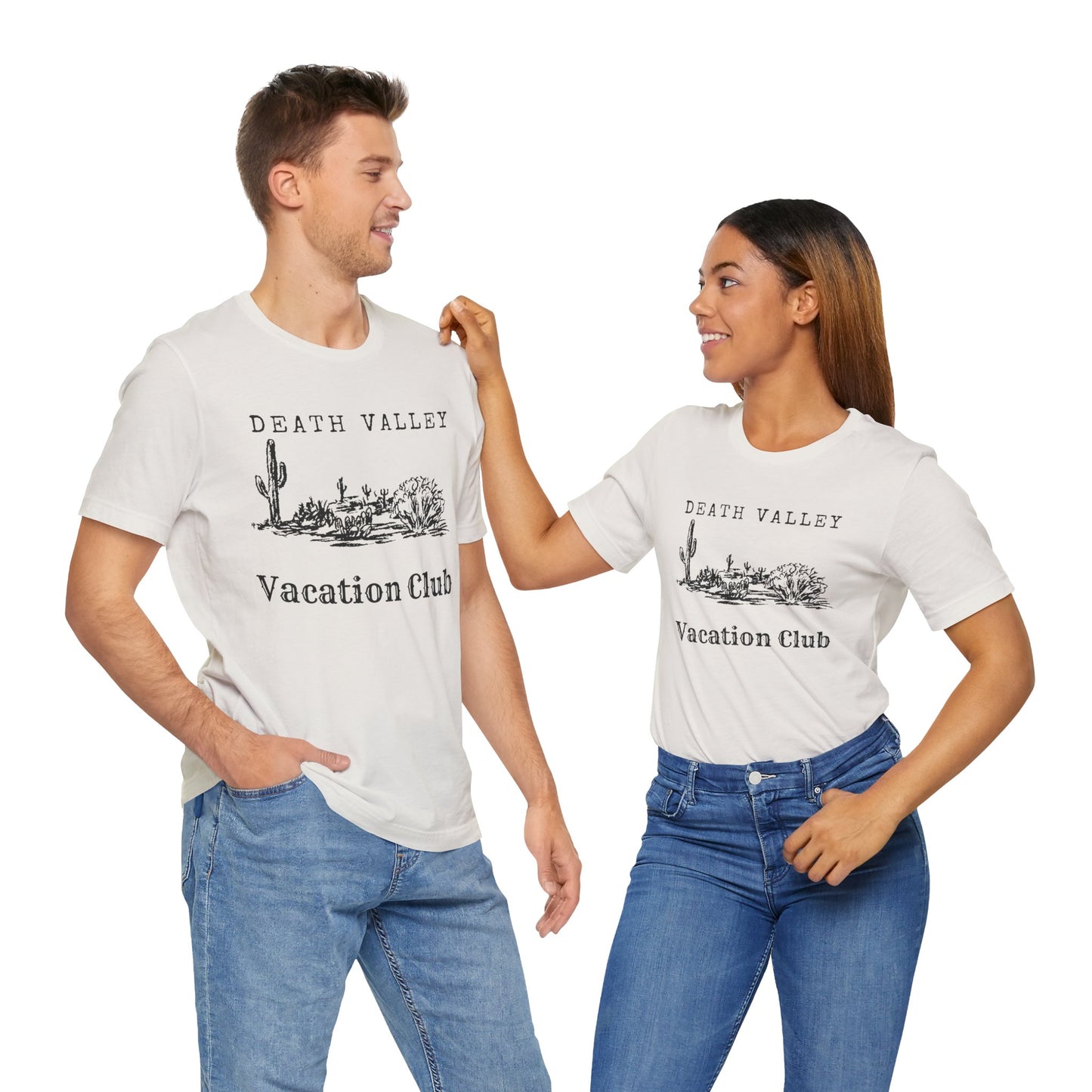 Death Valley Vacation Club Unisex Tee - Casual Cactus Graphic T-Shirt