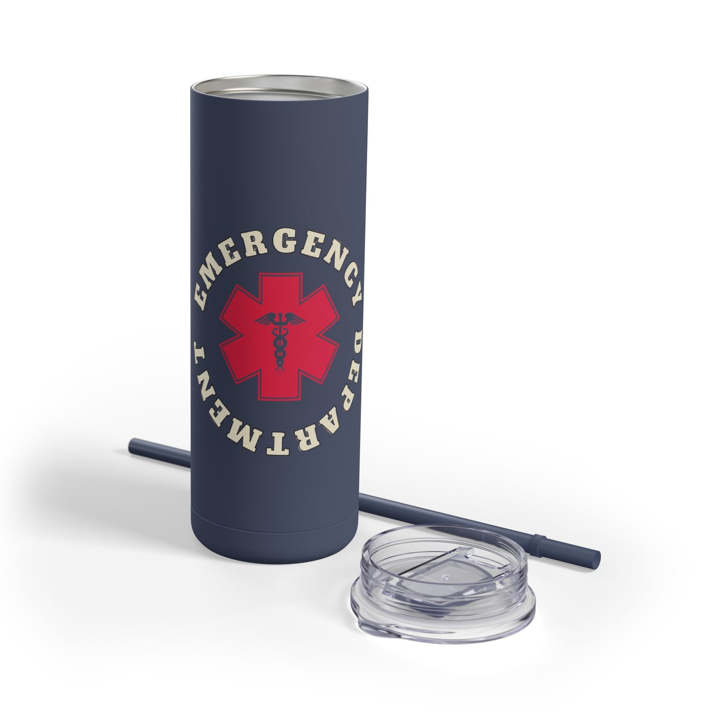 Emergency Department | EMS 20oz Skinny Tumbler - Matte Black