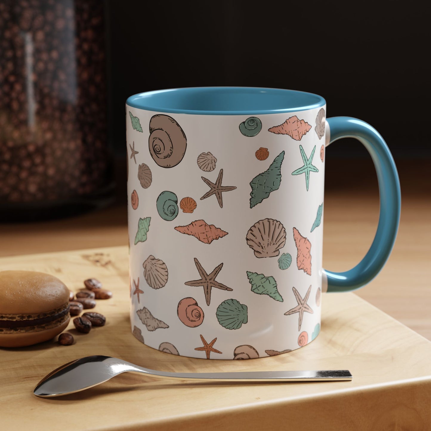 Coastal Seashell Accent Coffee Mug - 11oz & 15oz