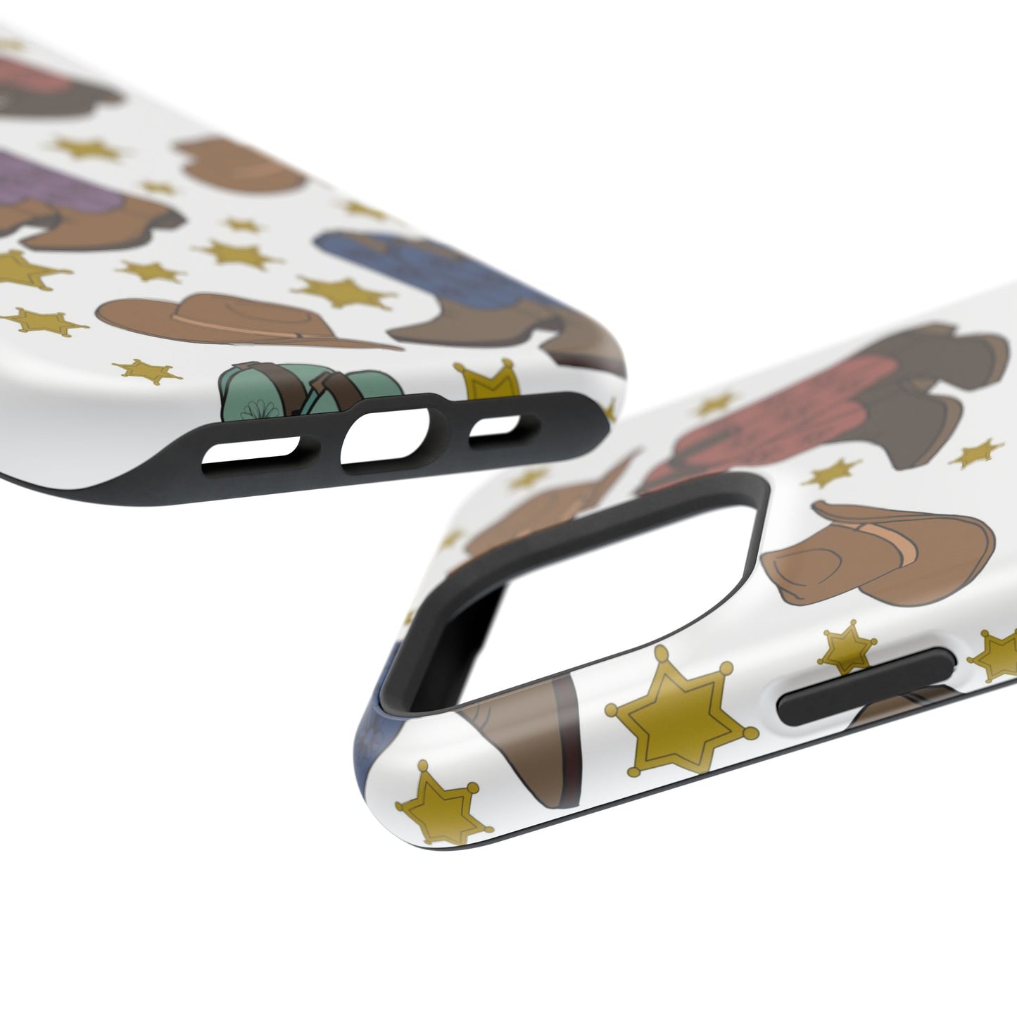 Cowboy Boots Magnetic Tough Case - Durable Phone Protection with Western Flair