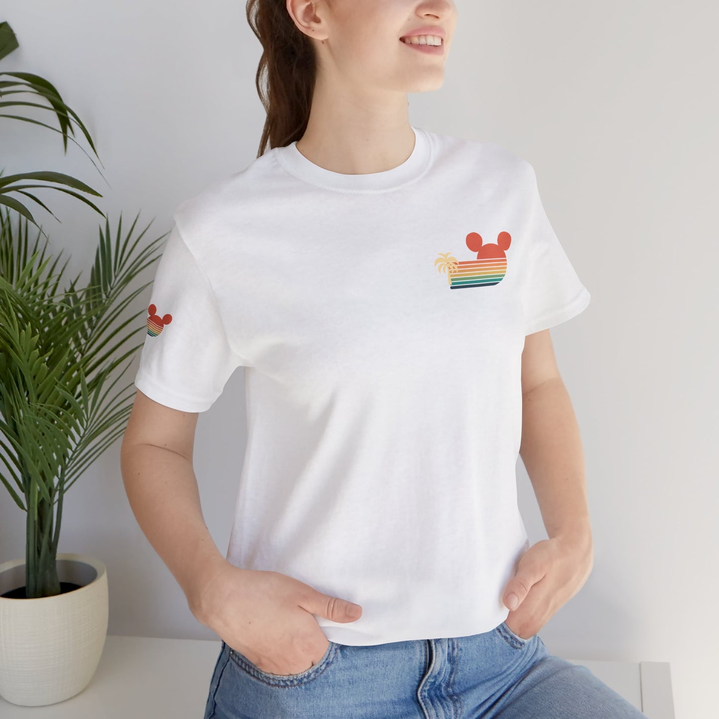 Retro Mickey Mouse summertime Short Sleeve Tee - Unisex Jersey T-Shirt