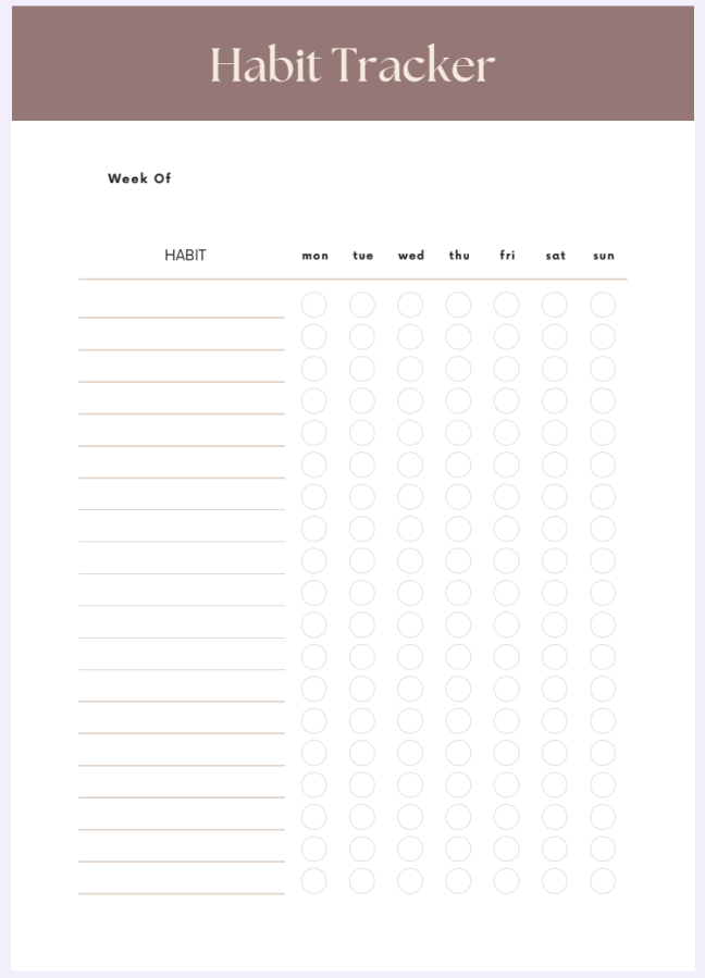 π§  DIGITAL HABIT TRACKER | Productivity Planner | Instant Download (GoodNotes, PDF, iPad Compatible)