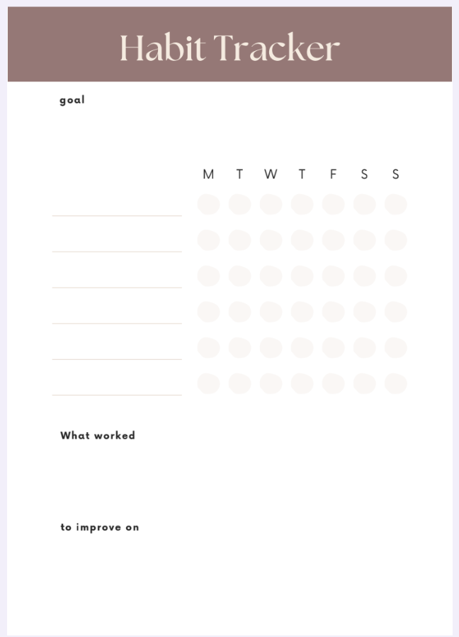 π§  DIGITAL HABIT TRACKER | Productivity Planner | Instant Download (GoodNotes, PDF, iPad Compatible)