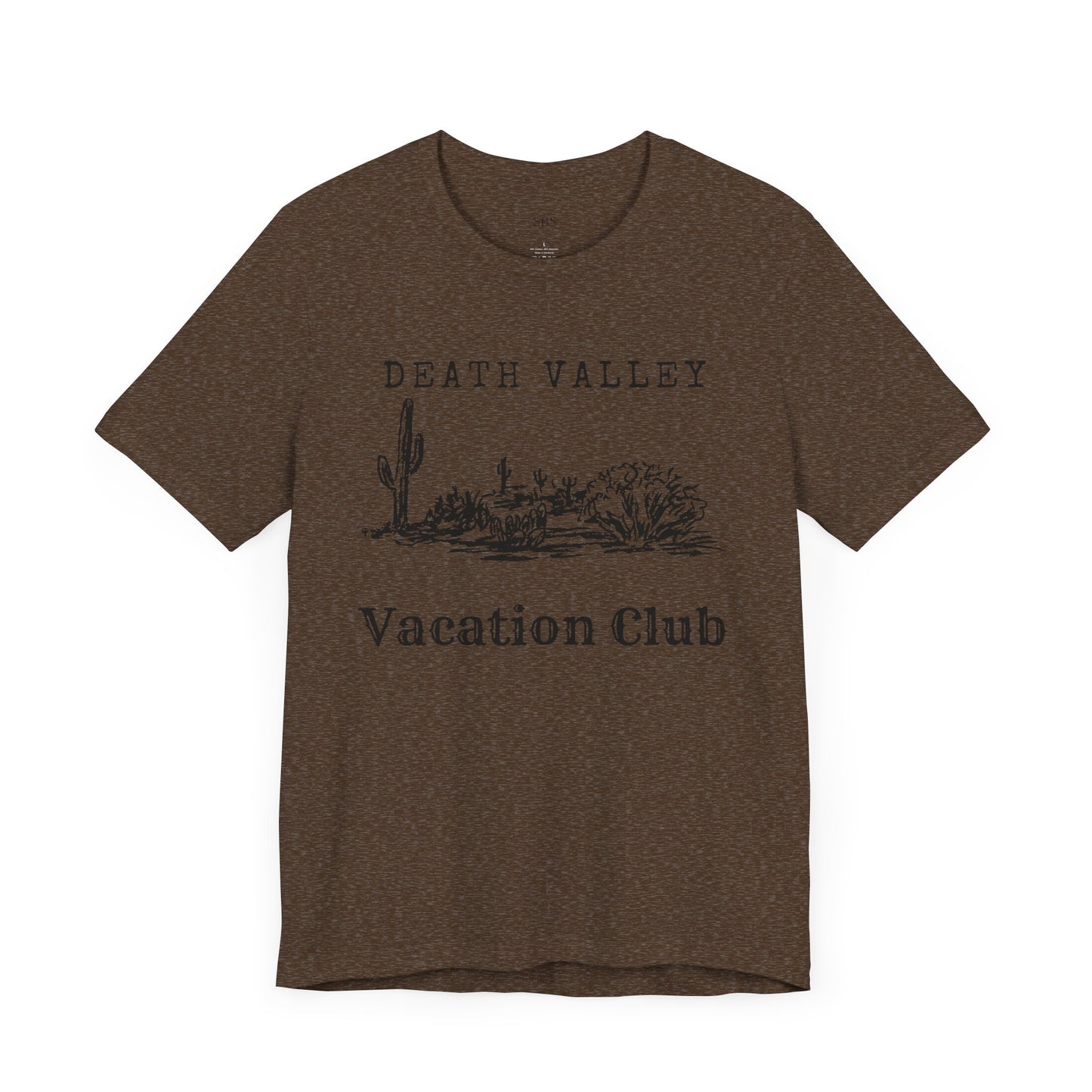 Death Valley Vacation Club Unisex Tee - Casual Cactus Graphic T-Shirt
