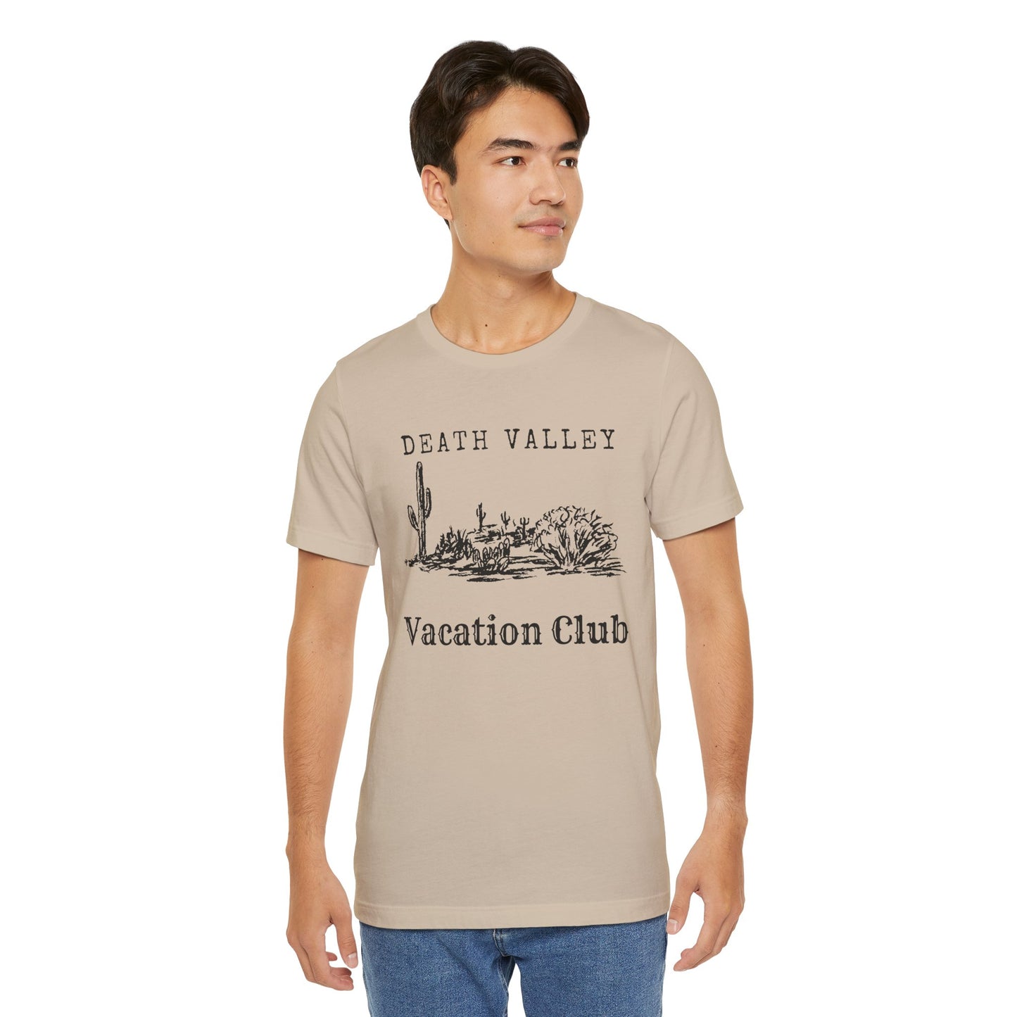 Death Valley Vacation Club Unisex Tee - Casual Cactus Graphic T-Shirt